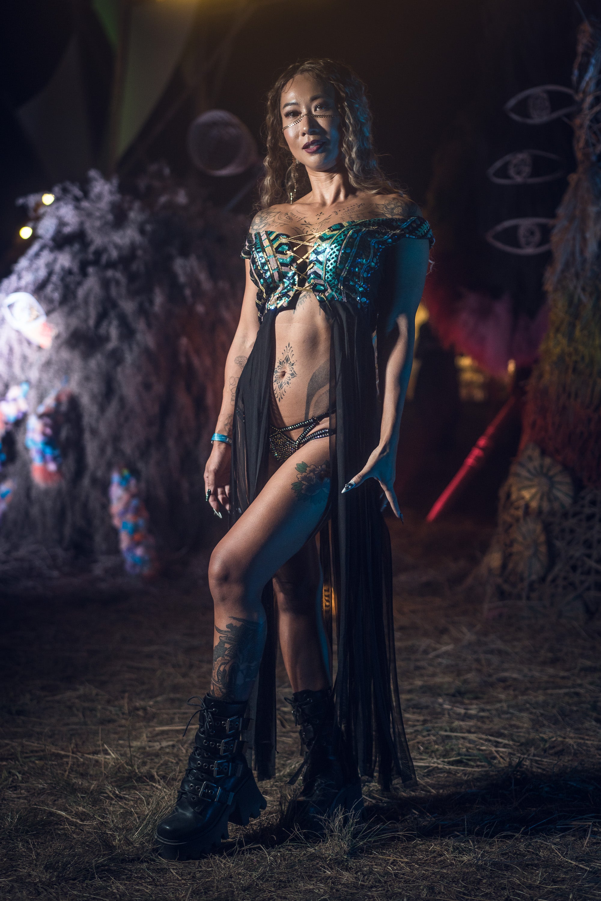 Yemanja Sequin Fringe Top