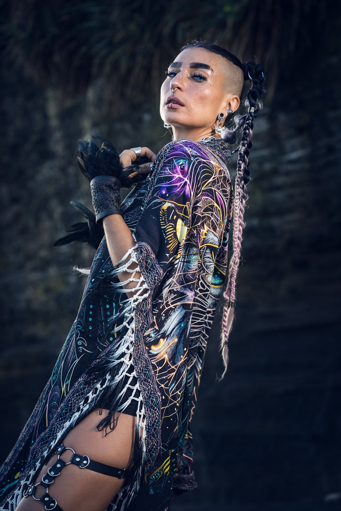 Cosmicat Fringe Poncho