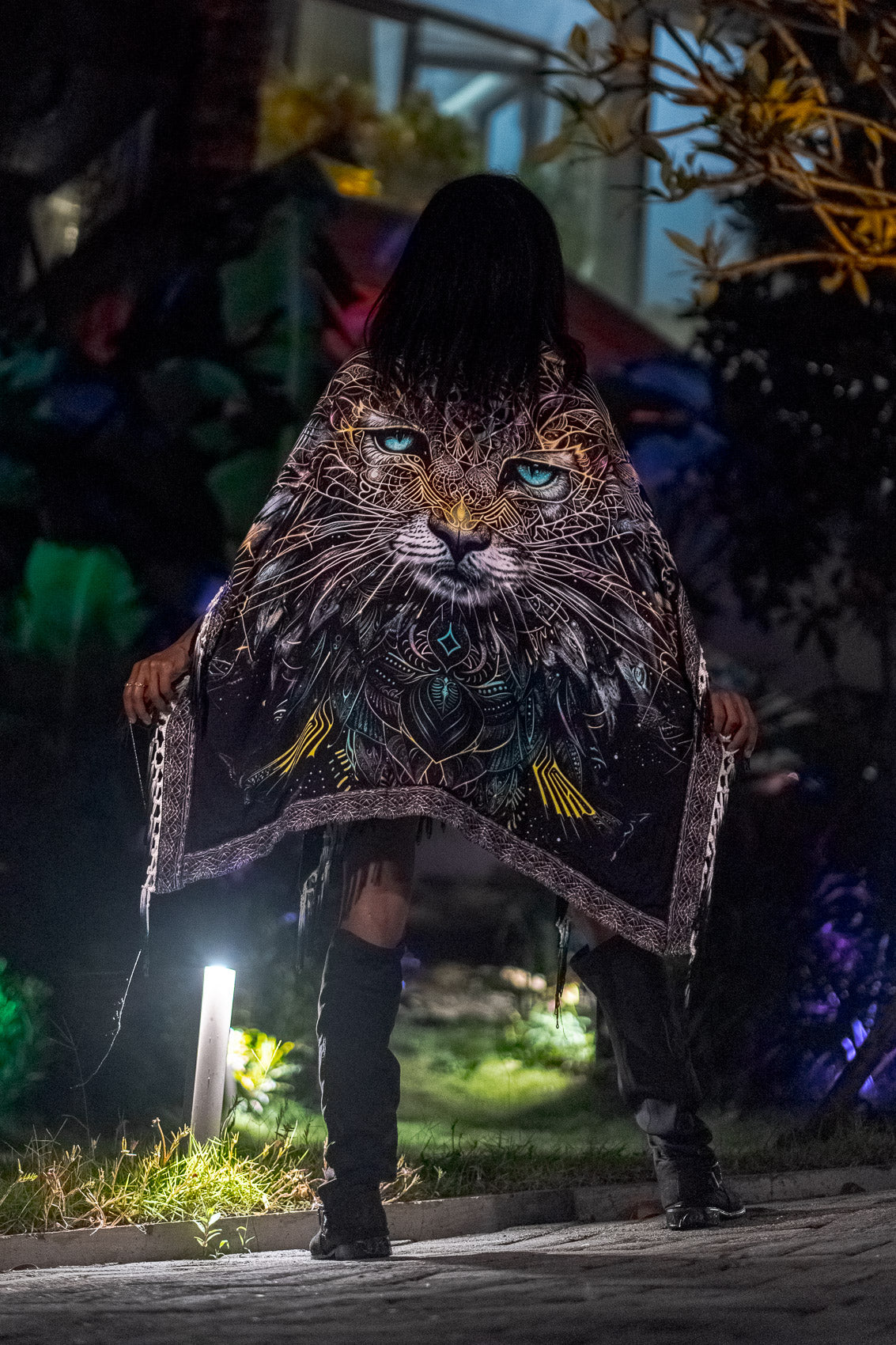 Cosmicat Fringe Poncho