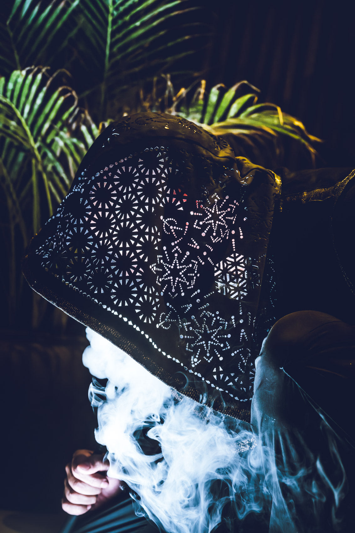 Cosmic Druid Laser Cut Chain Hood