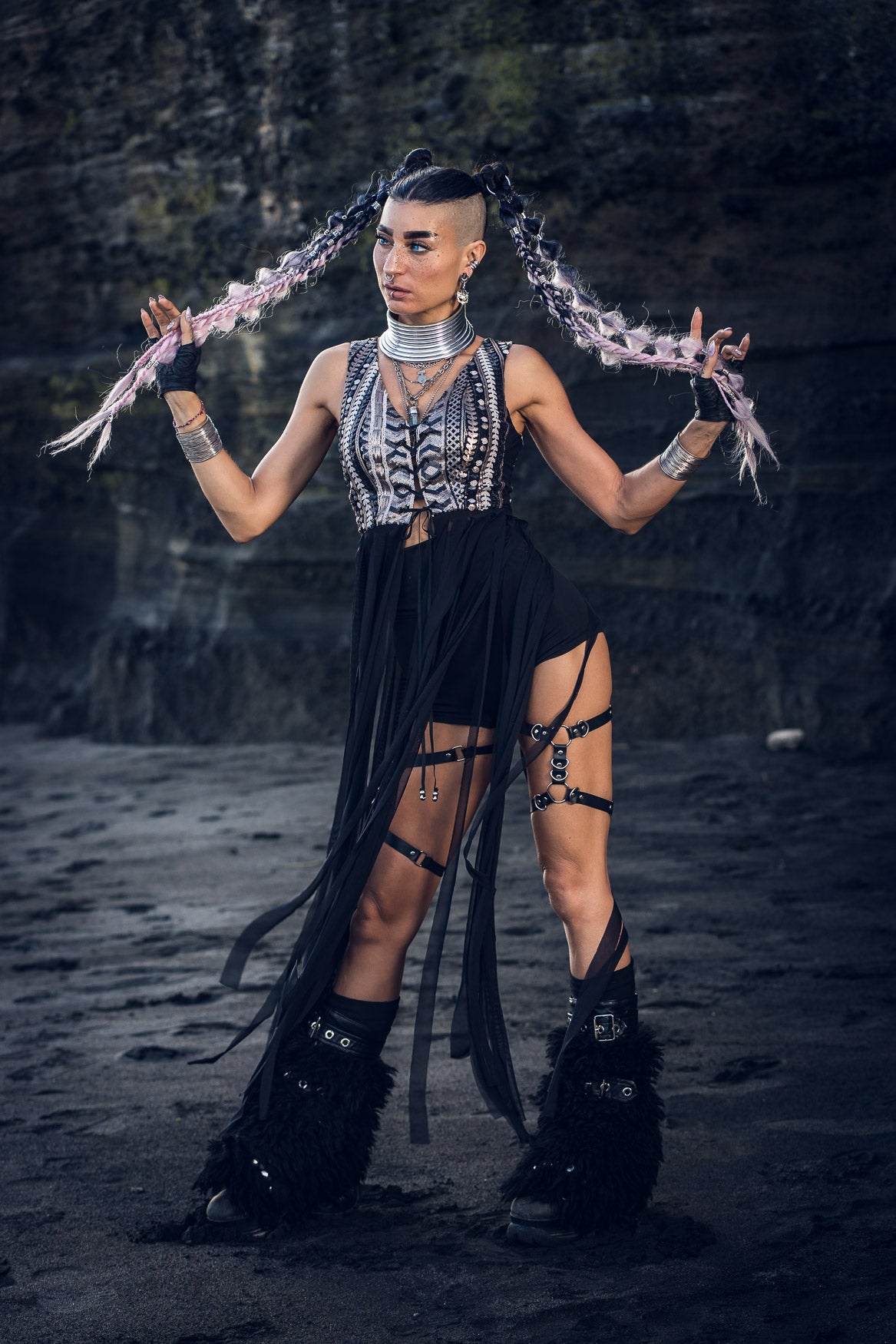 Nyx Sequin Fringe Top