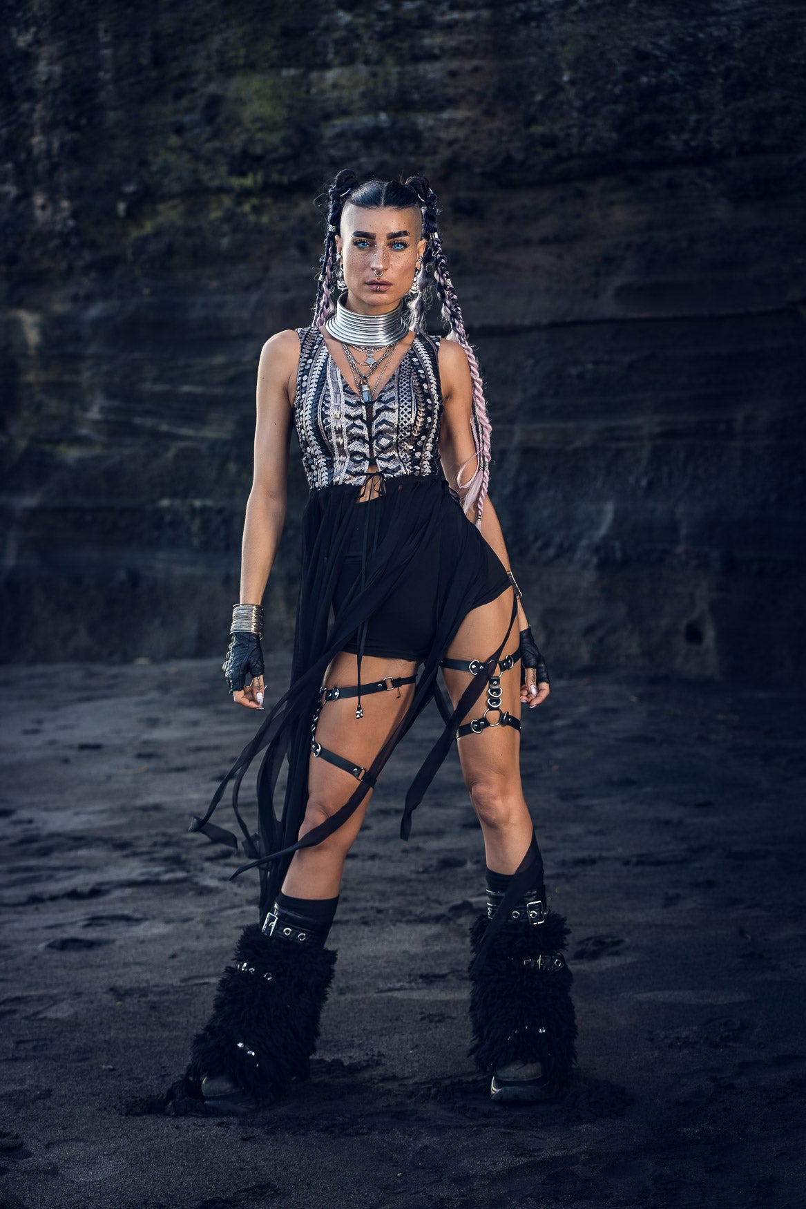 Nyx Sequin Fringe Top