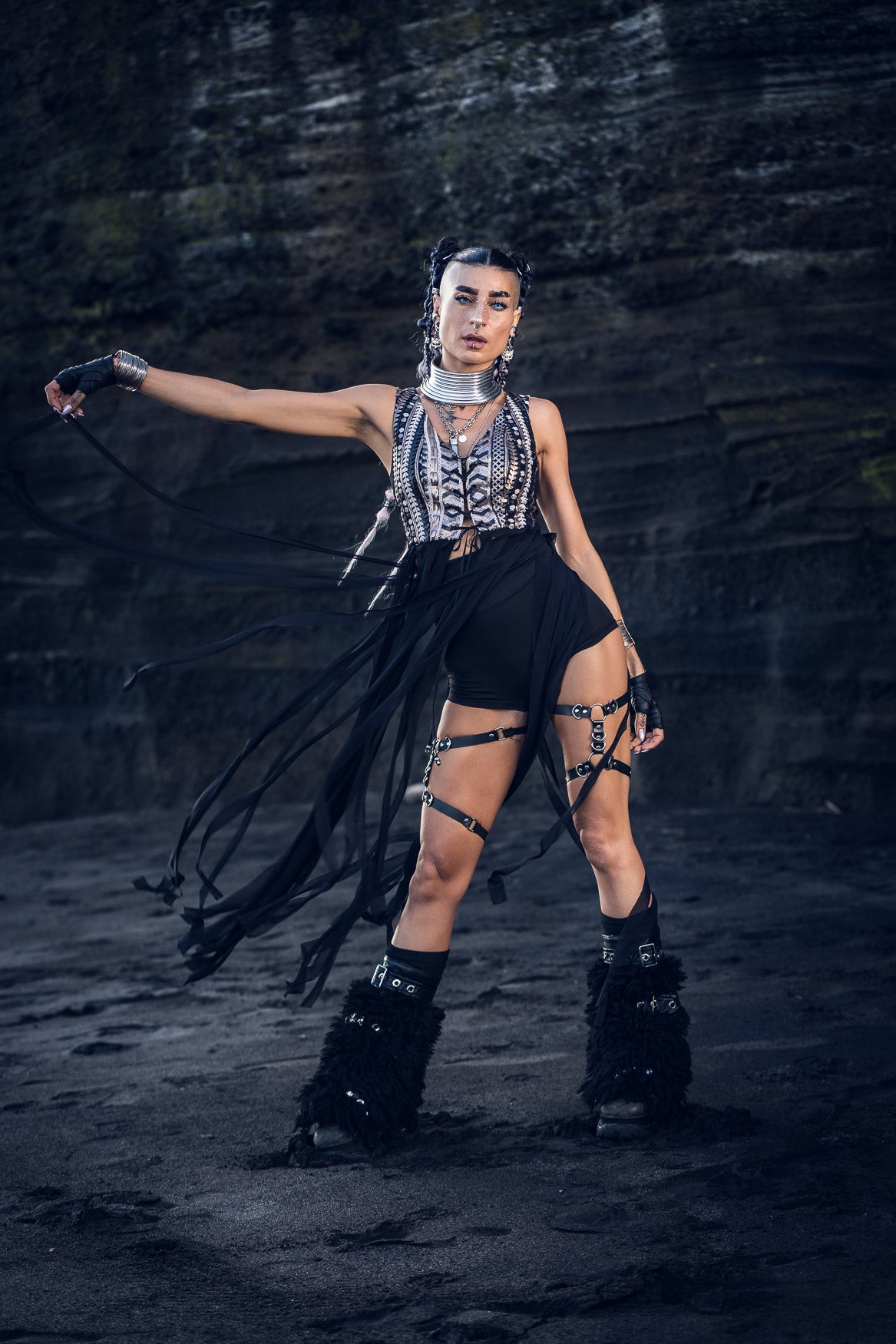 Nyx Sequin Fringe Top