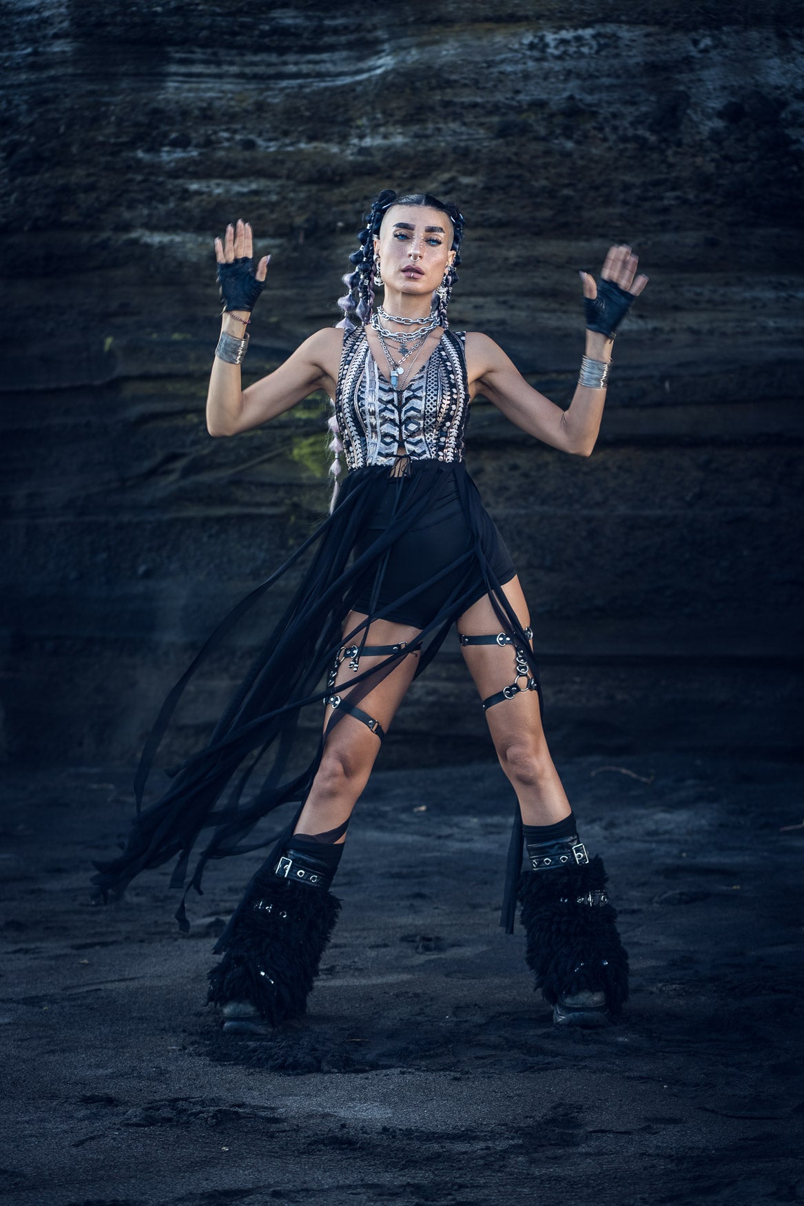 Nyx Sequin Fringe Top