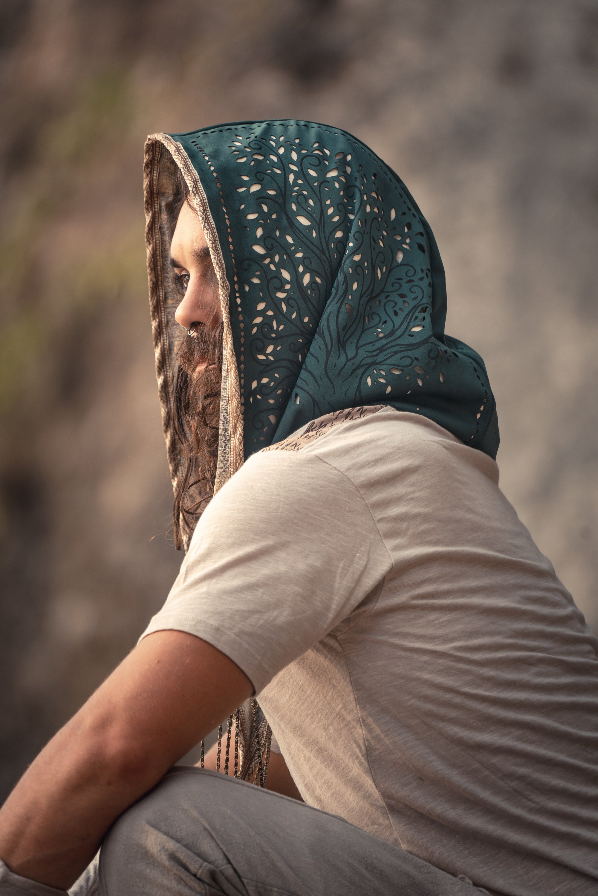 Forest Mage Laser Cut Chain Hood