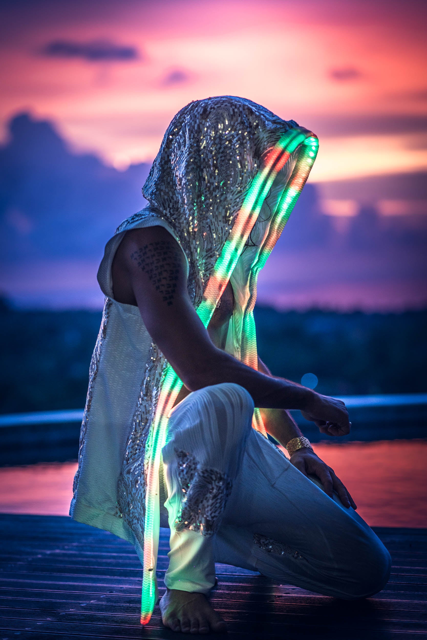 LED Mystic Fusion Sequin Vest