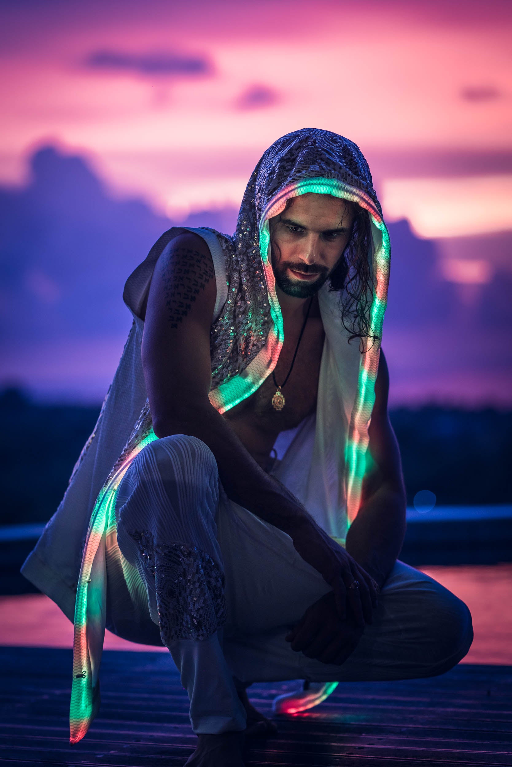 LED Mystic Fusion Sequin Vest