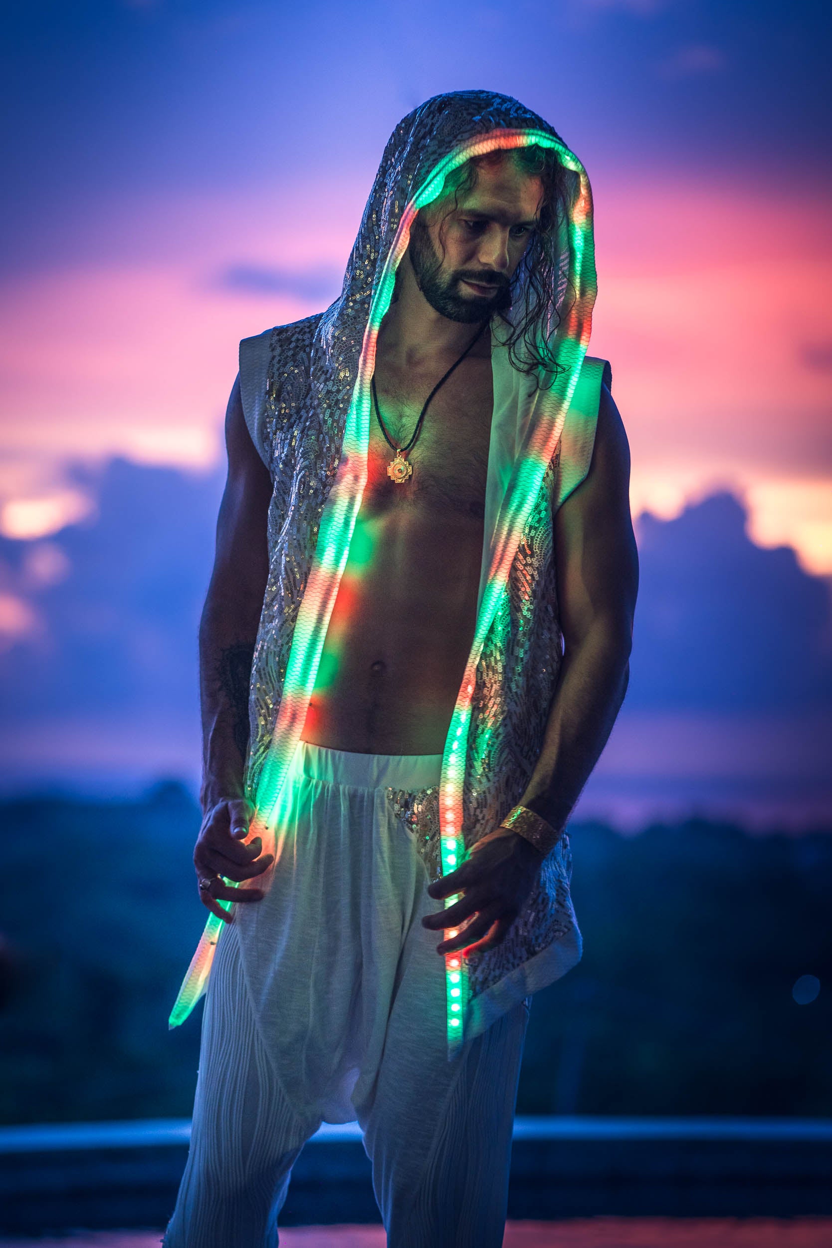 LED Mystic Fusion Sequin Vest