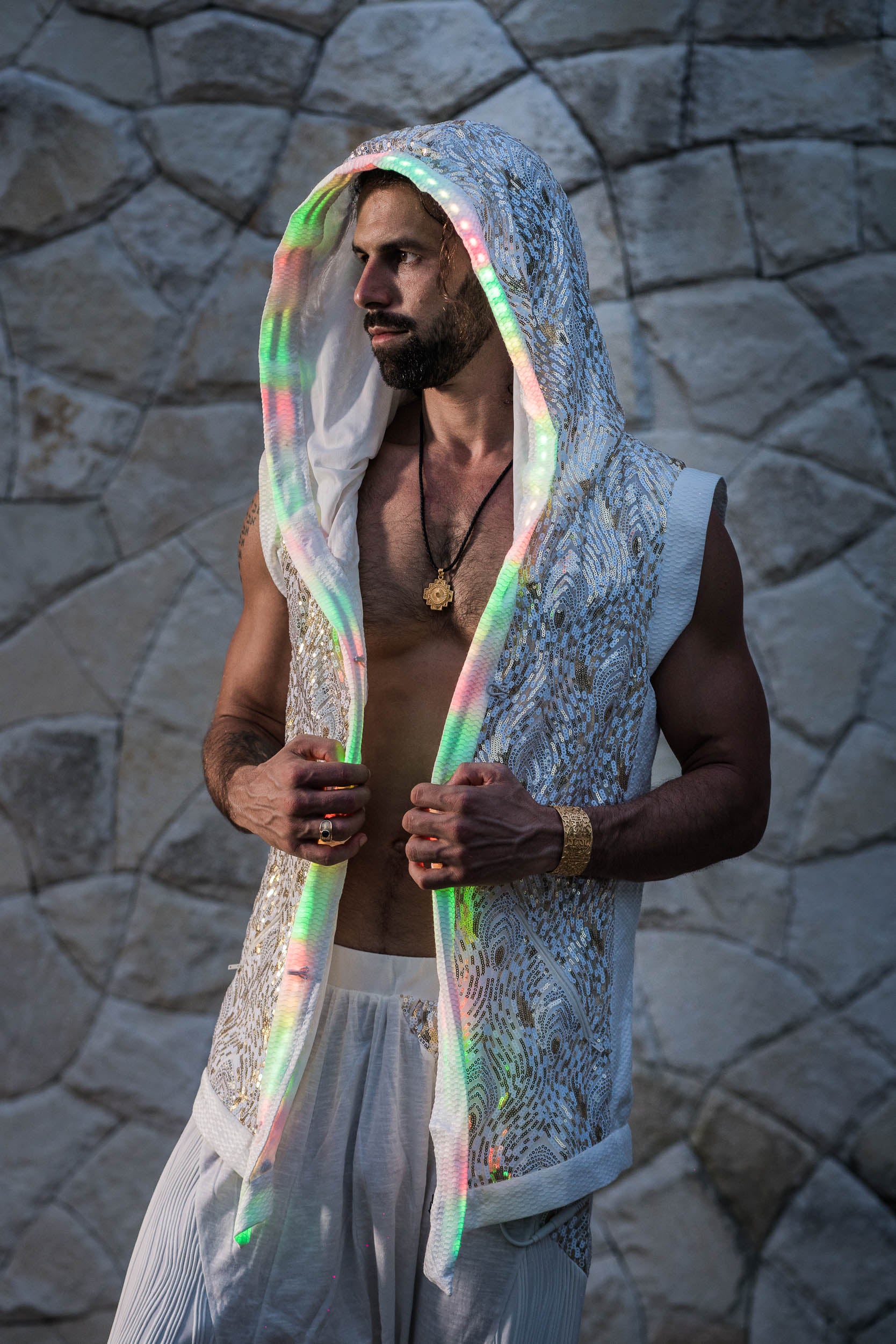 LED Mystic Fusion Sequin Vest