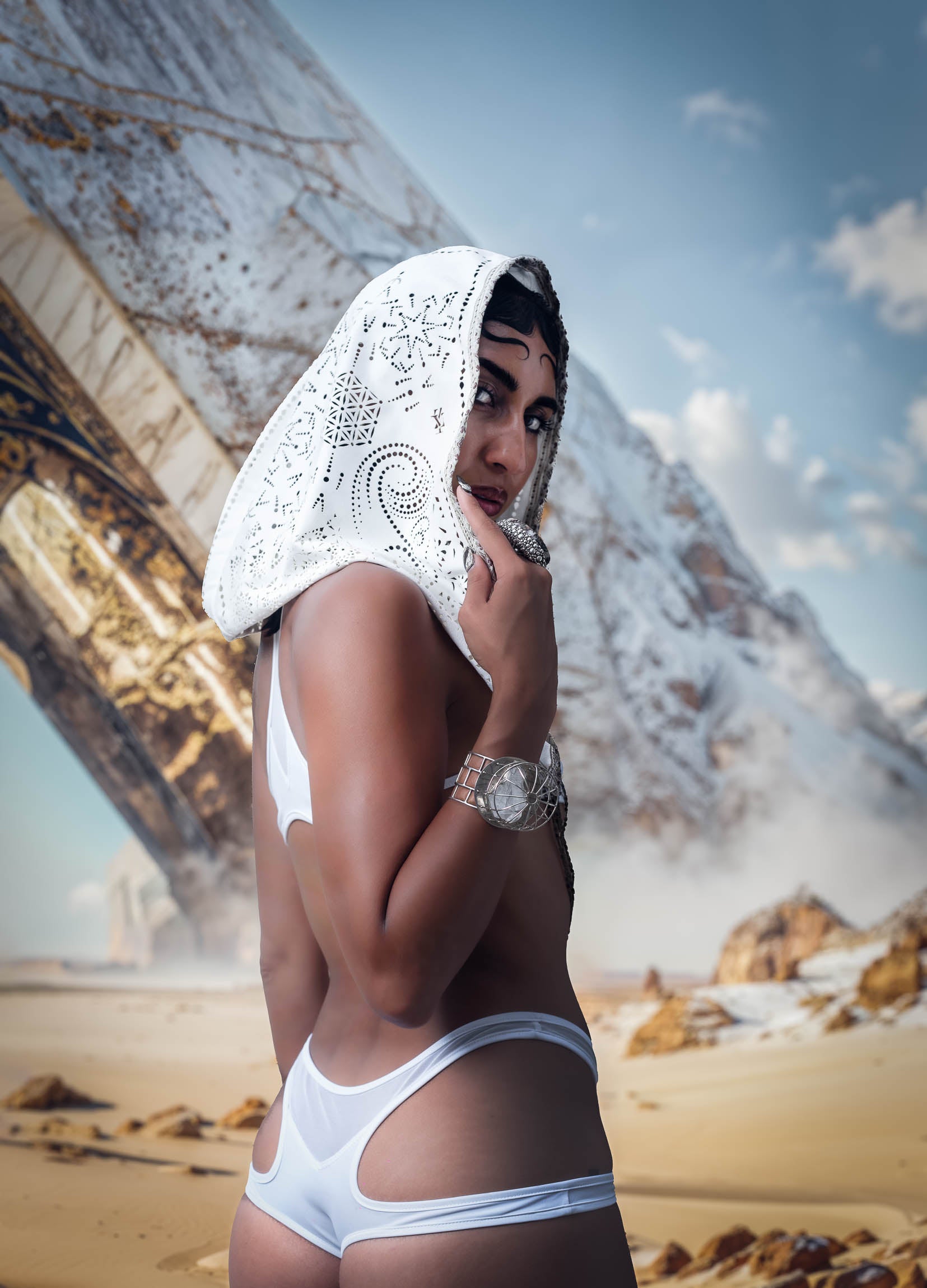 Lunara Laser Cut Chain Hood