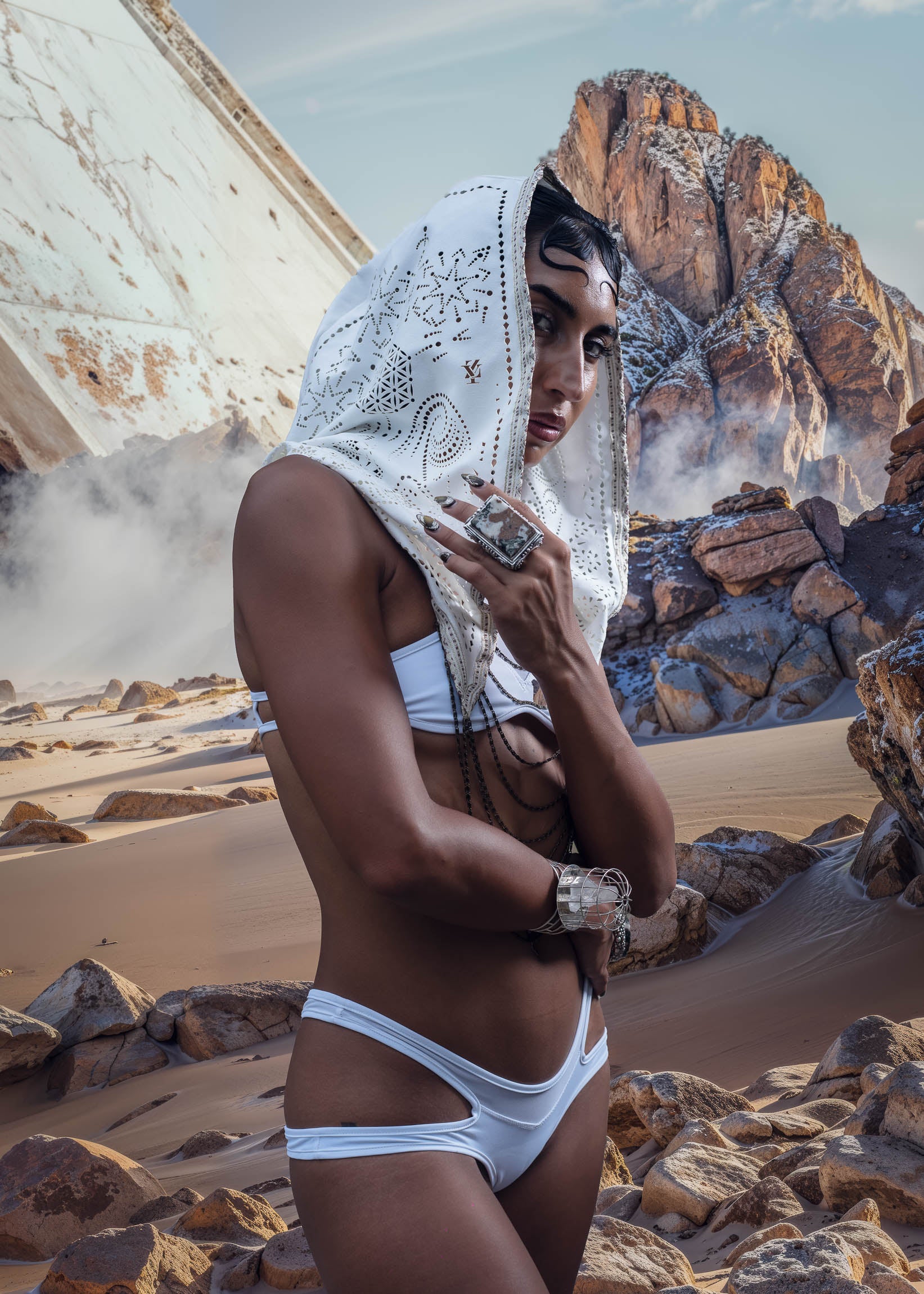Lunara Laser Cut Chain Hood