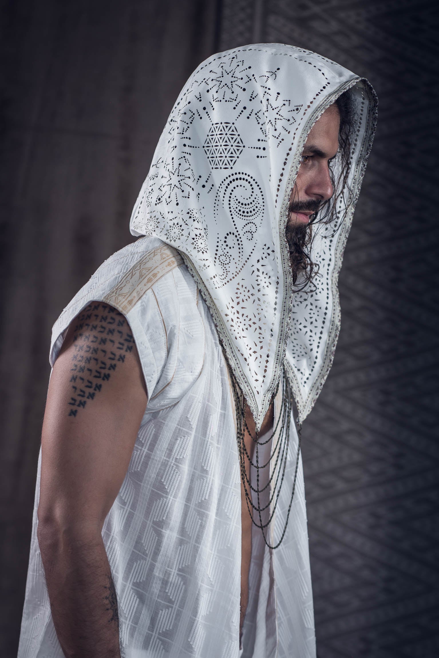 Lunara Laser Cut Chain Hood
