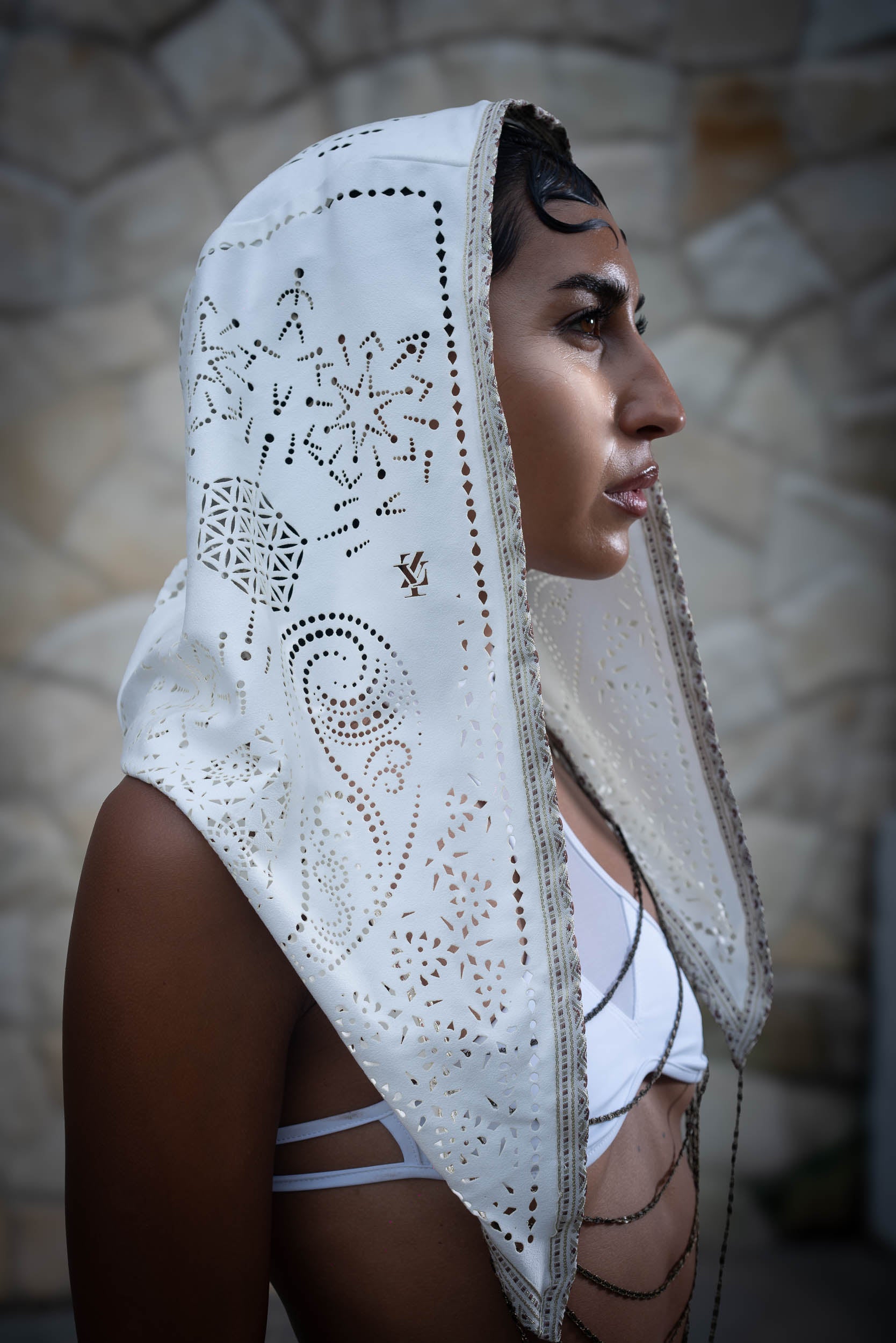 Lunara Laser Cut Chain Hood