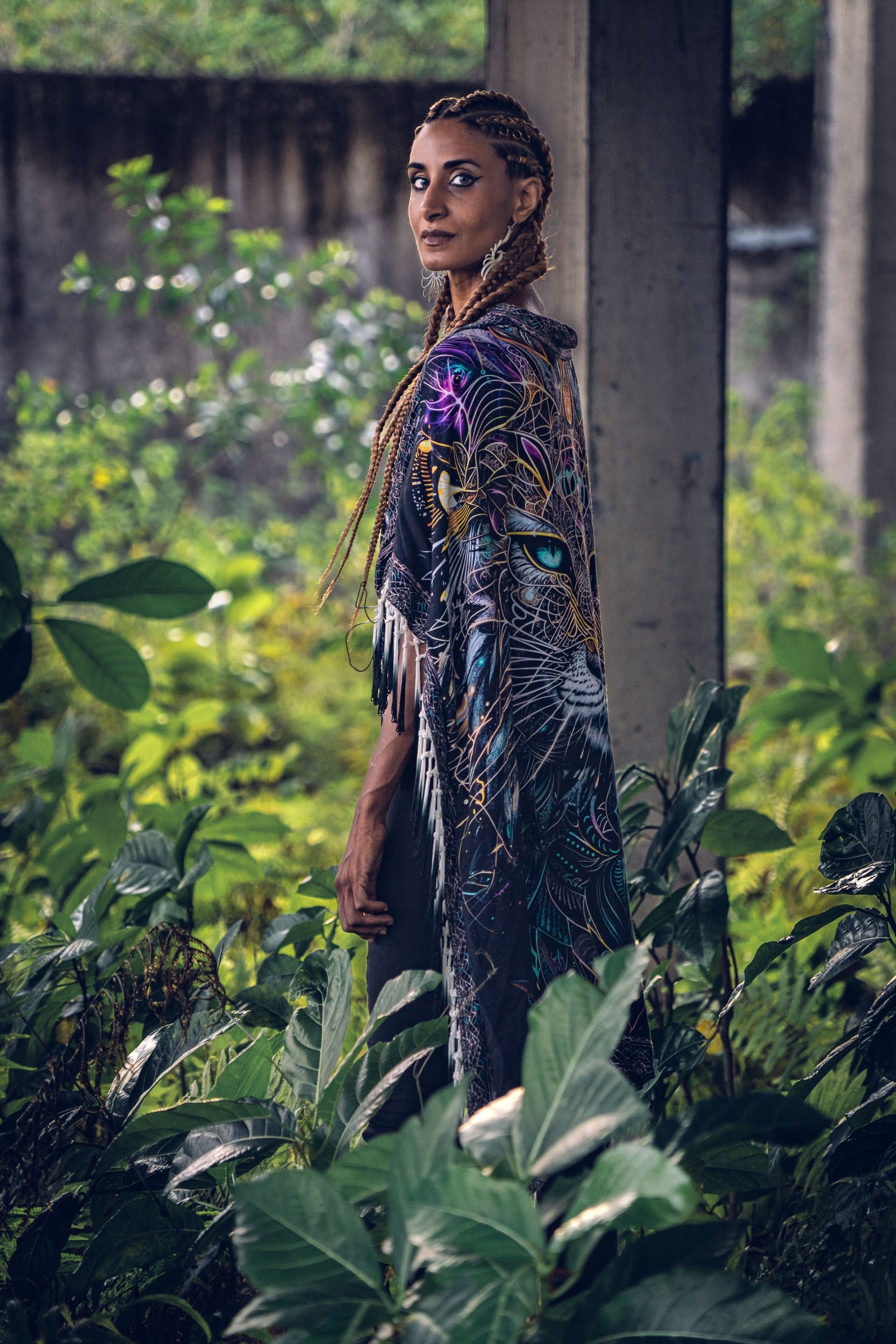 Cosmicat Fringe Poncho