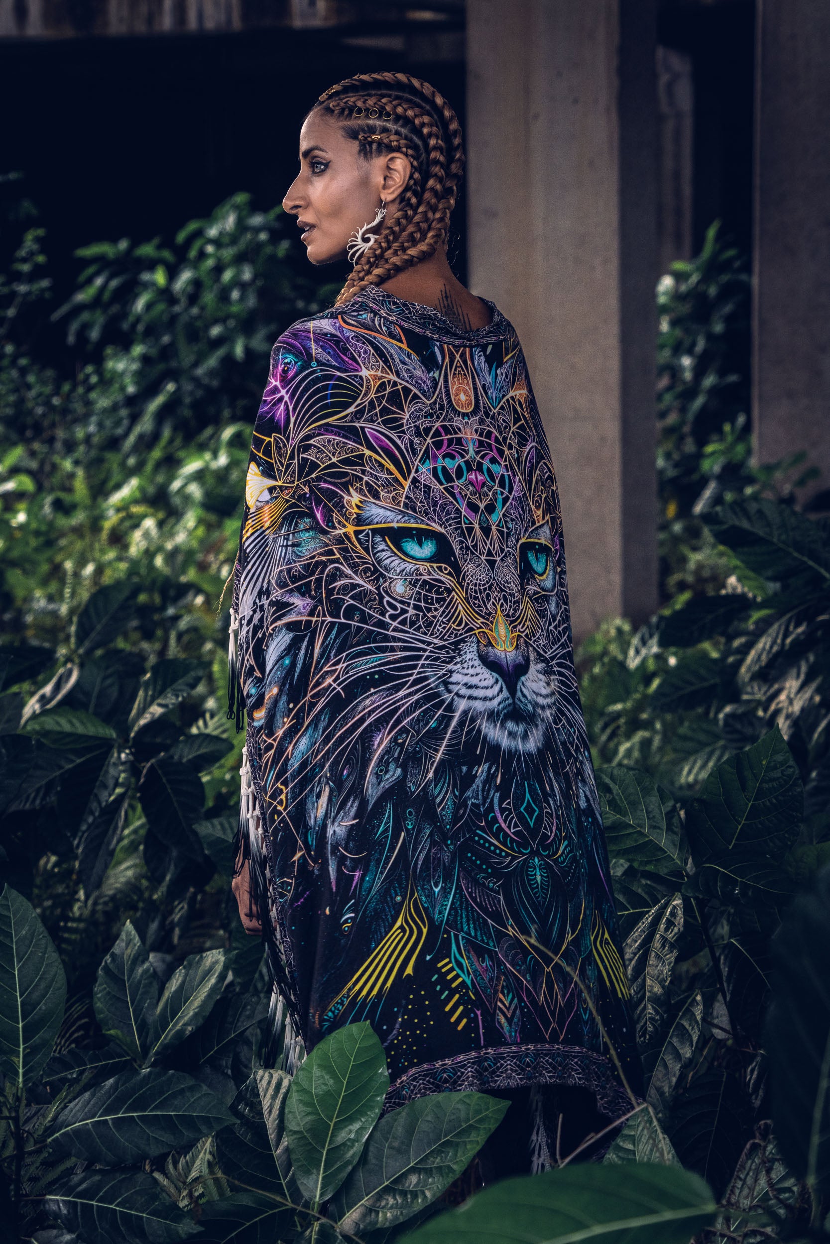 Cosmicat Fringe Poncho