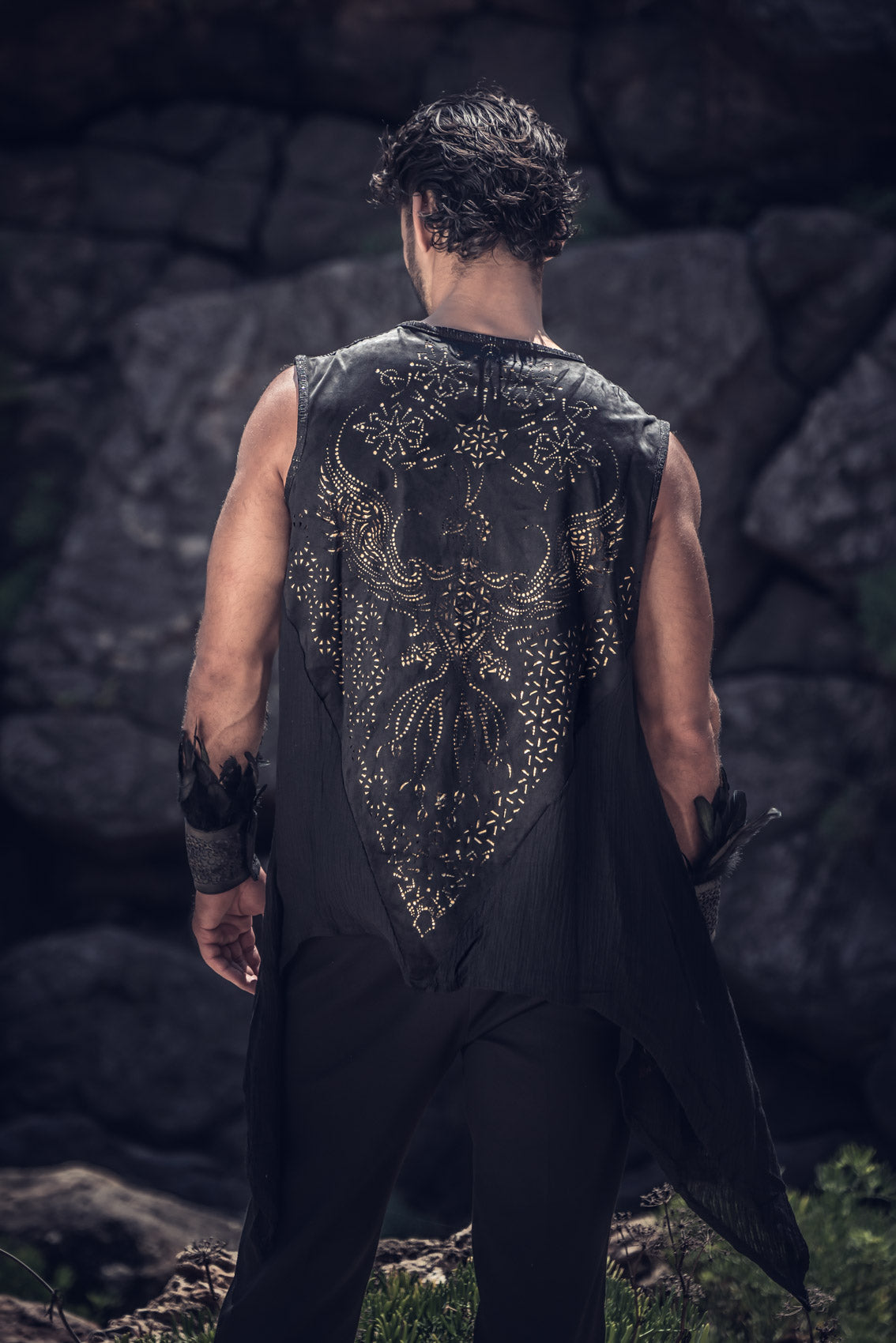 Phoenix Rising Laser Cut Vest