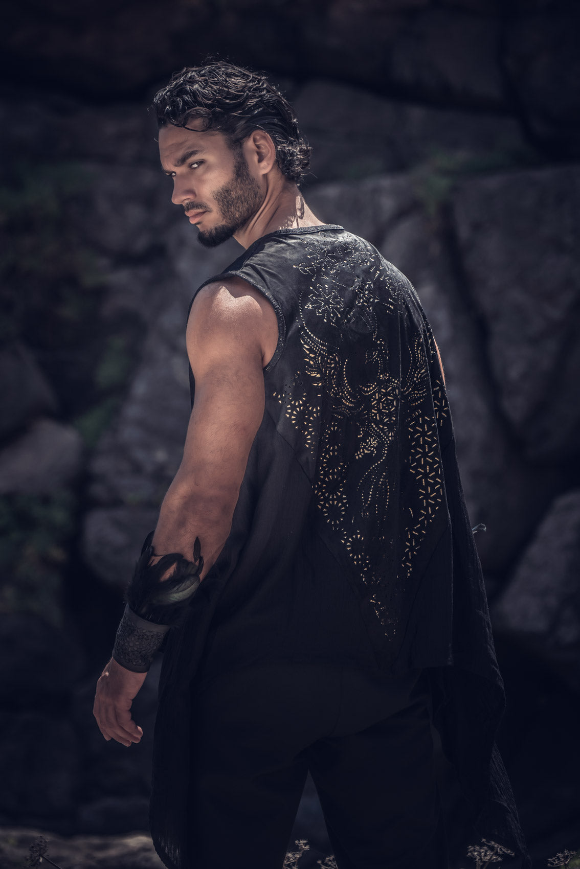 Phoenix Rising Laser Cut Vest