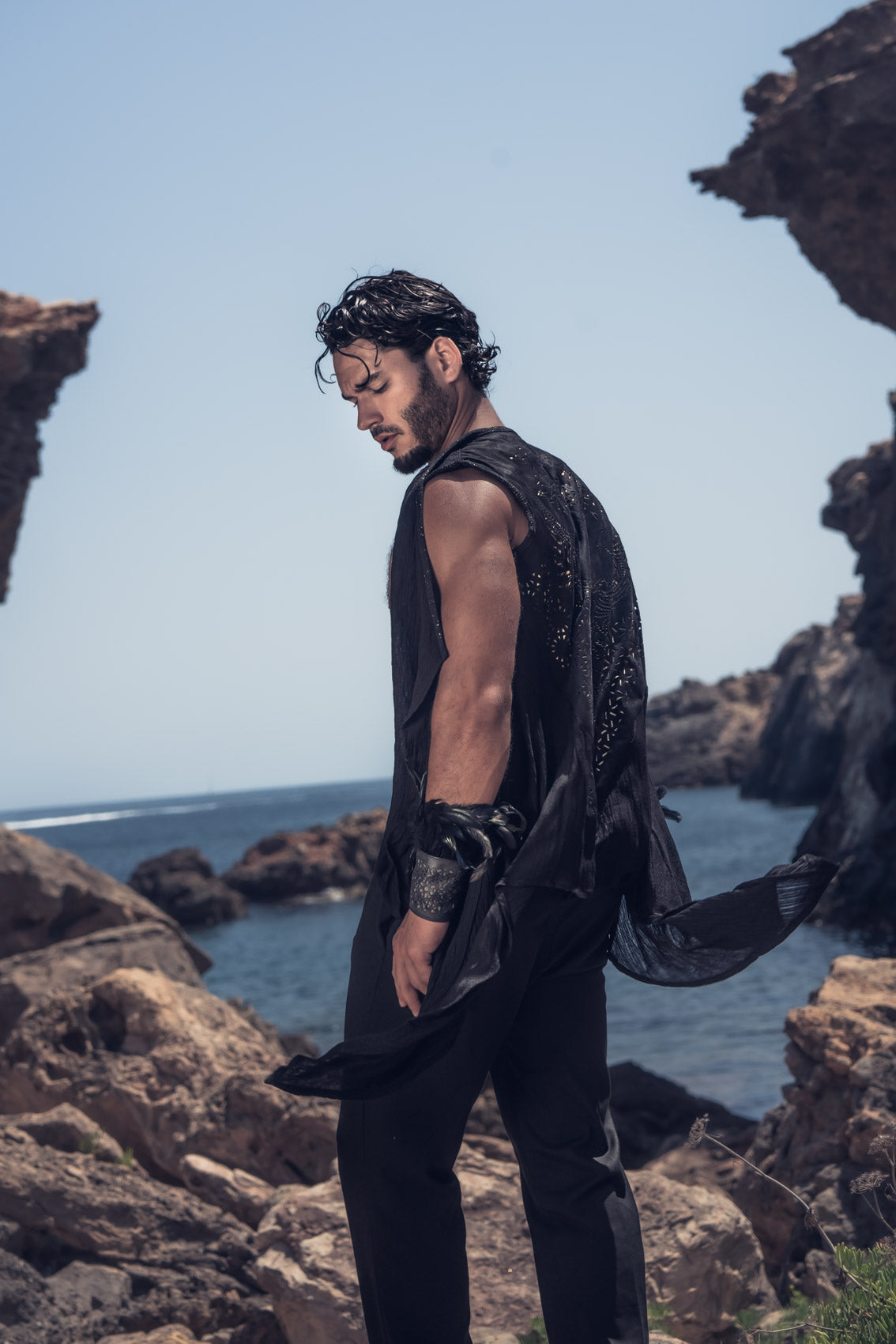 Phoenix Rising Laser Cut Vest