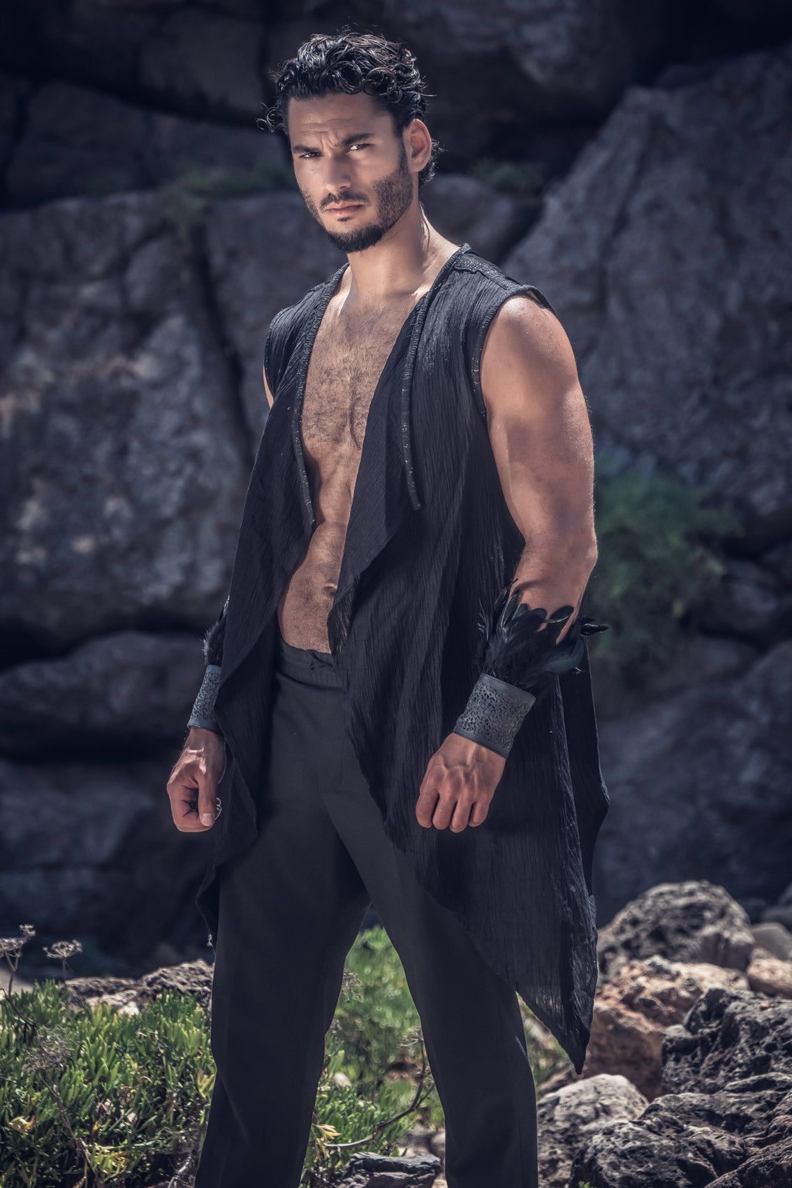 Phoenix Rising Laser Cut Vest