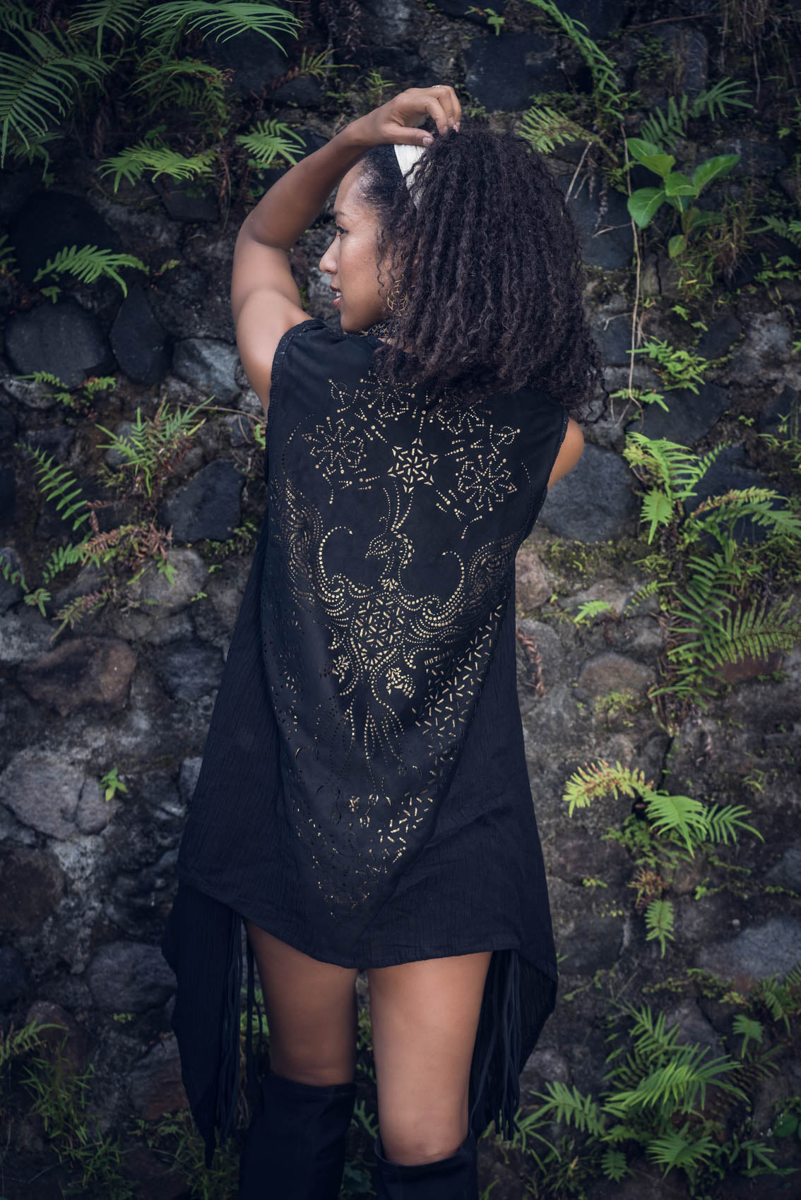 Phoenix Rising Laser Cut Vest