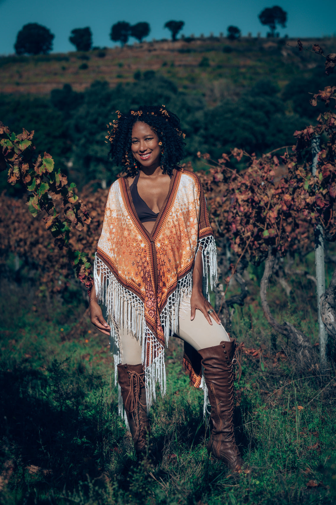 Queen Bee Poncho - Autumn Skye Art