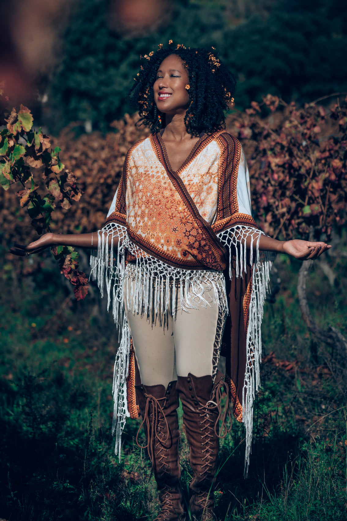 Queen Bee Poncho - Autumn Skye Art