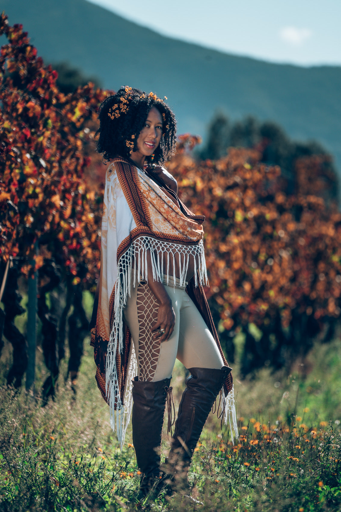 Queen Bee Poncho - Autumn Skye Art