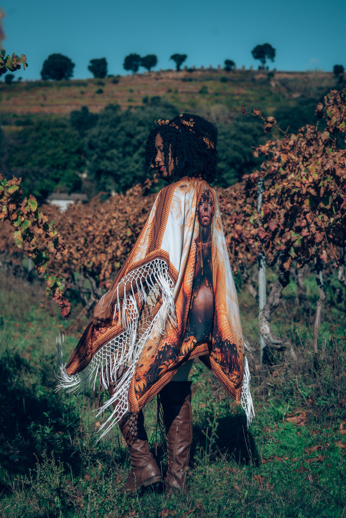 Queen Bee Poncho - Autumn Skye Art