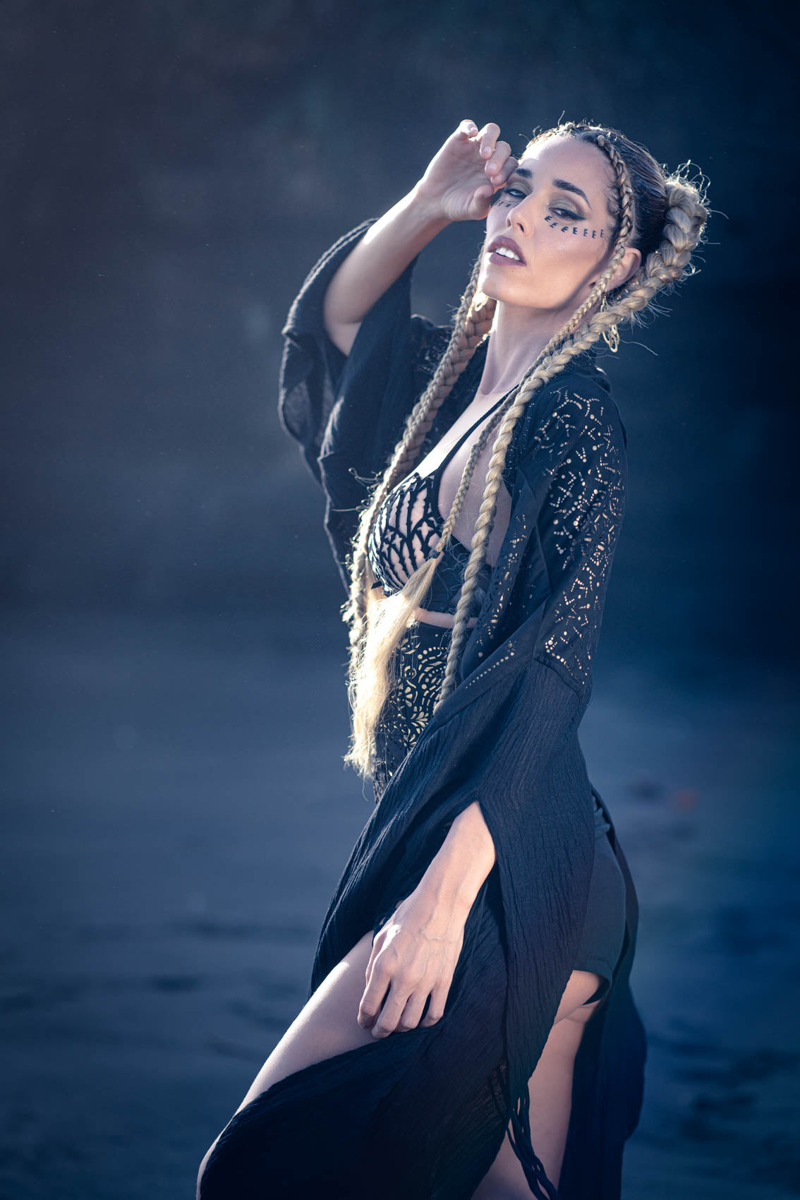 Starseed Wings Skirt (Black/Gold) - Laser Cut Sacred Geometry