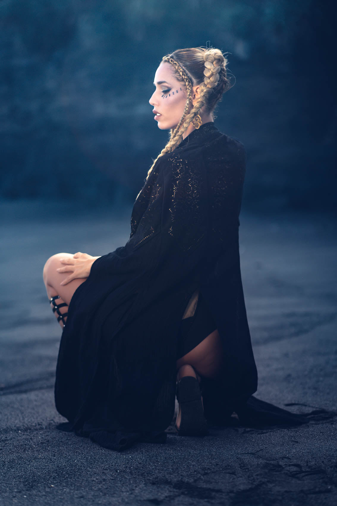 Starseed Wings Skirt (Black/Gold) - Laser Cut Sacred Geometry