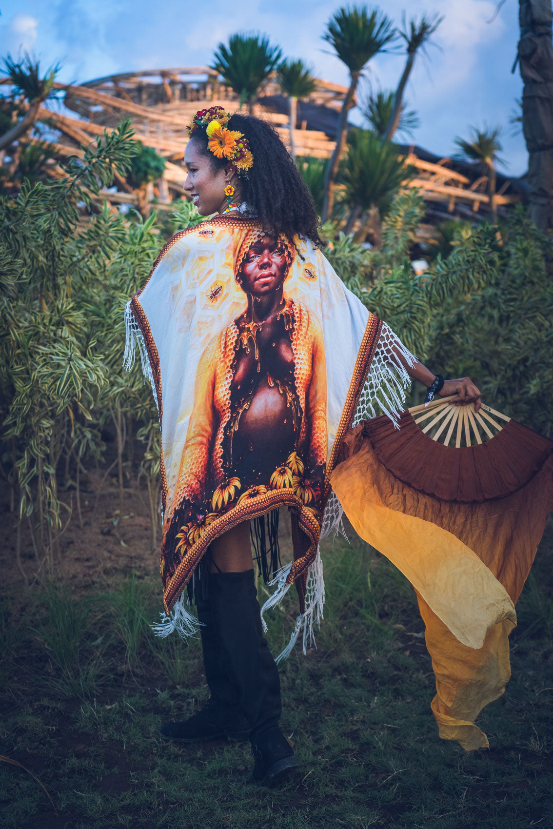 Queen Bee Poncho - Autumn Skye Art