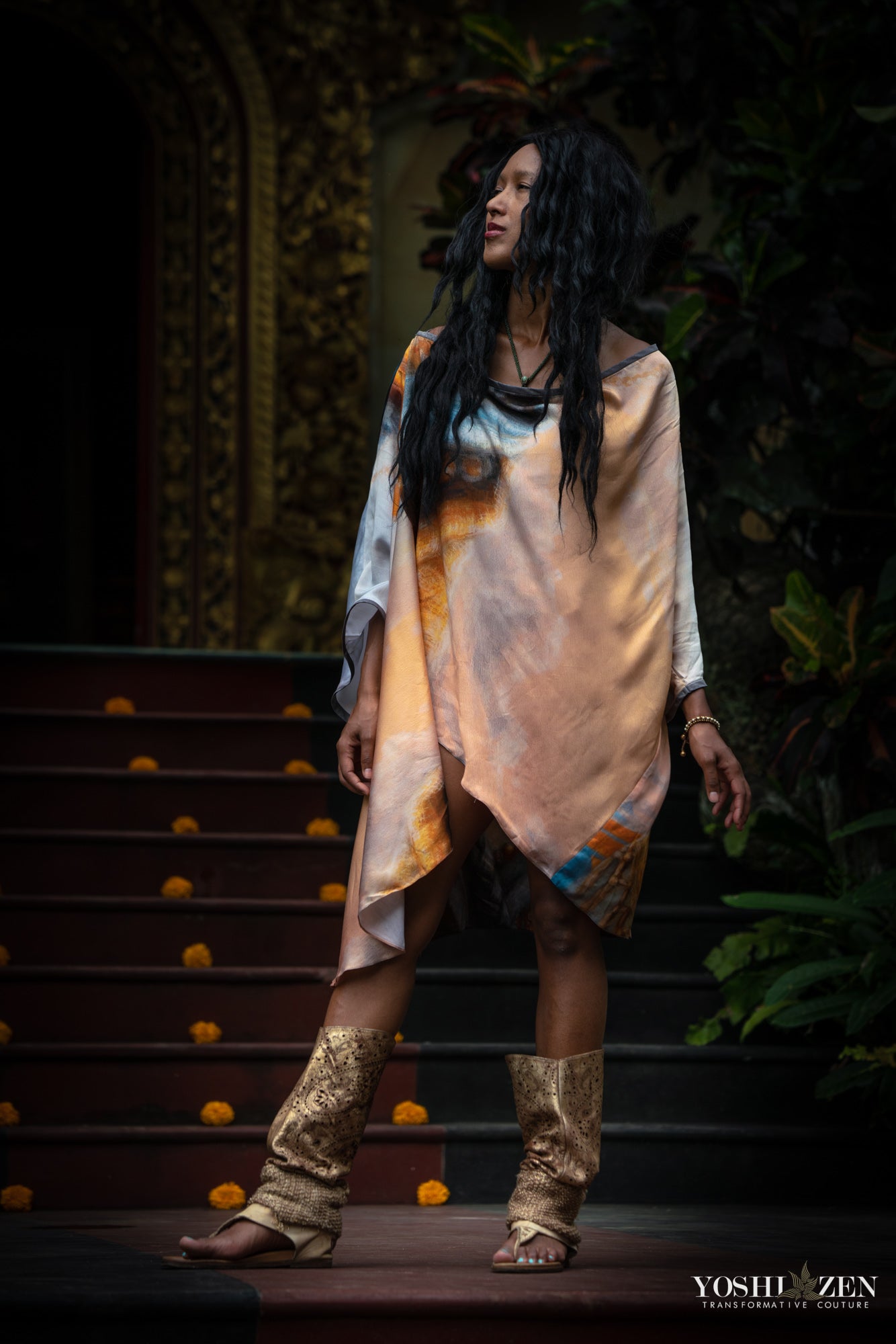 Dawn's Witness Kimono- Autumn Skye Wearable Art