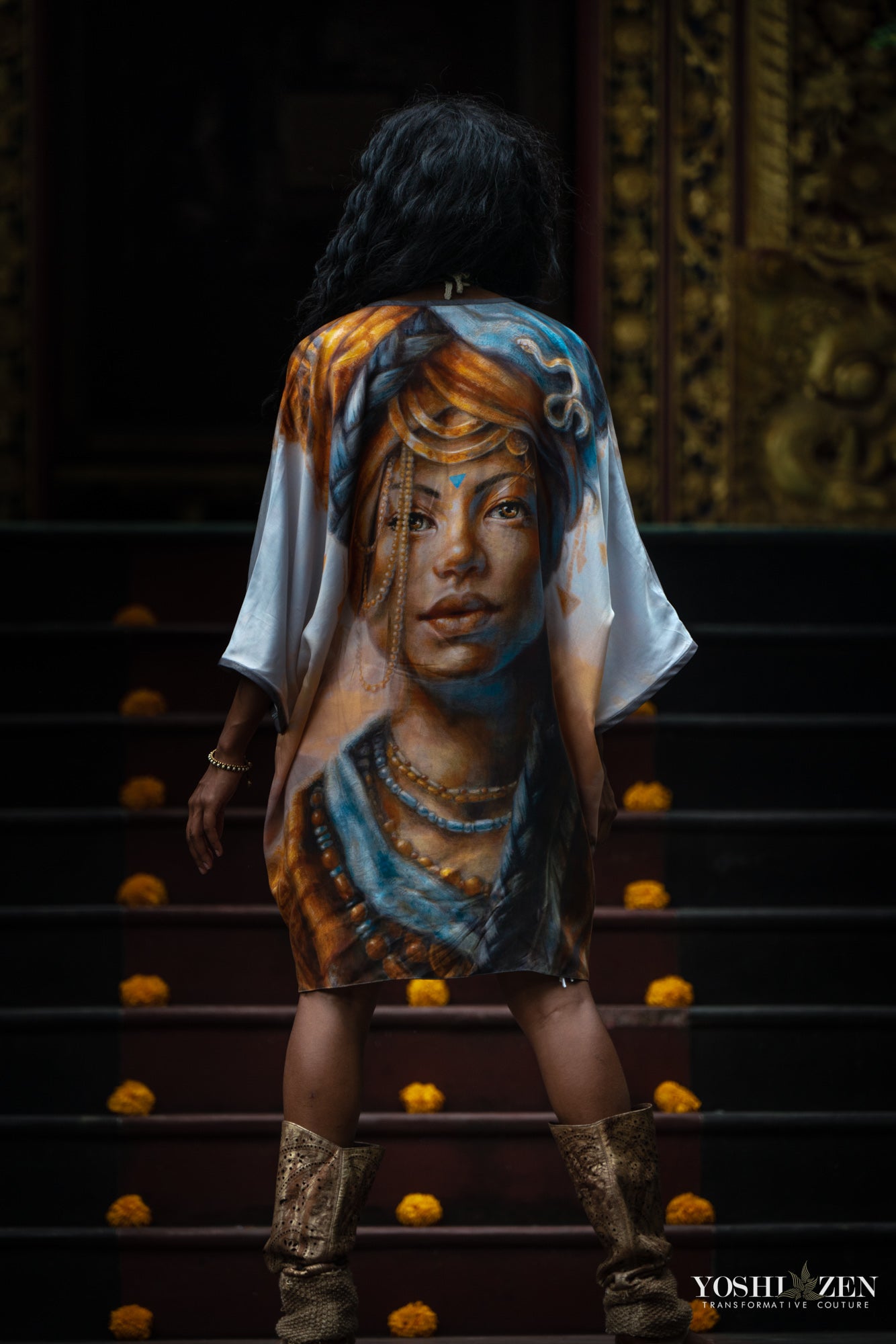 Dawn's Witness Kimono- Autumn Skye Wearable Art
