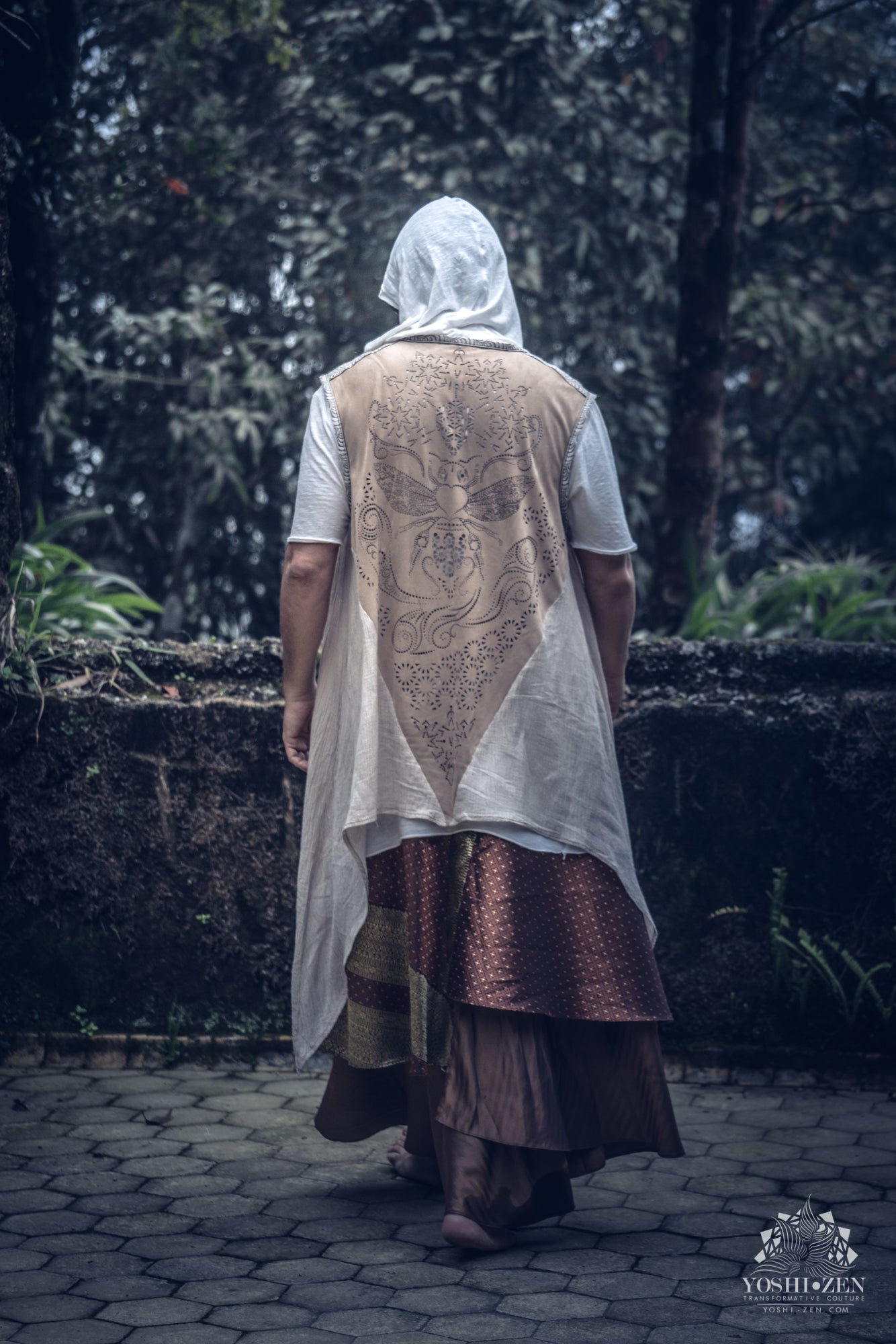 Samurai Wrap Skirt (Bronze/Gold)