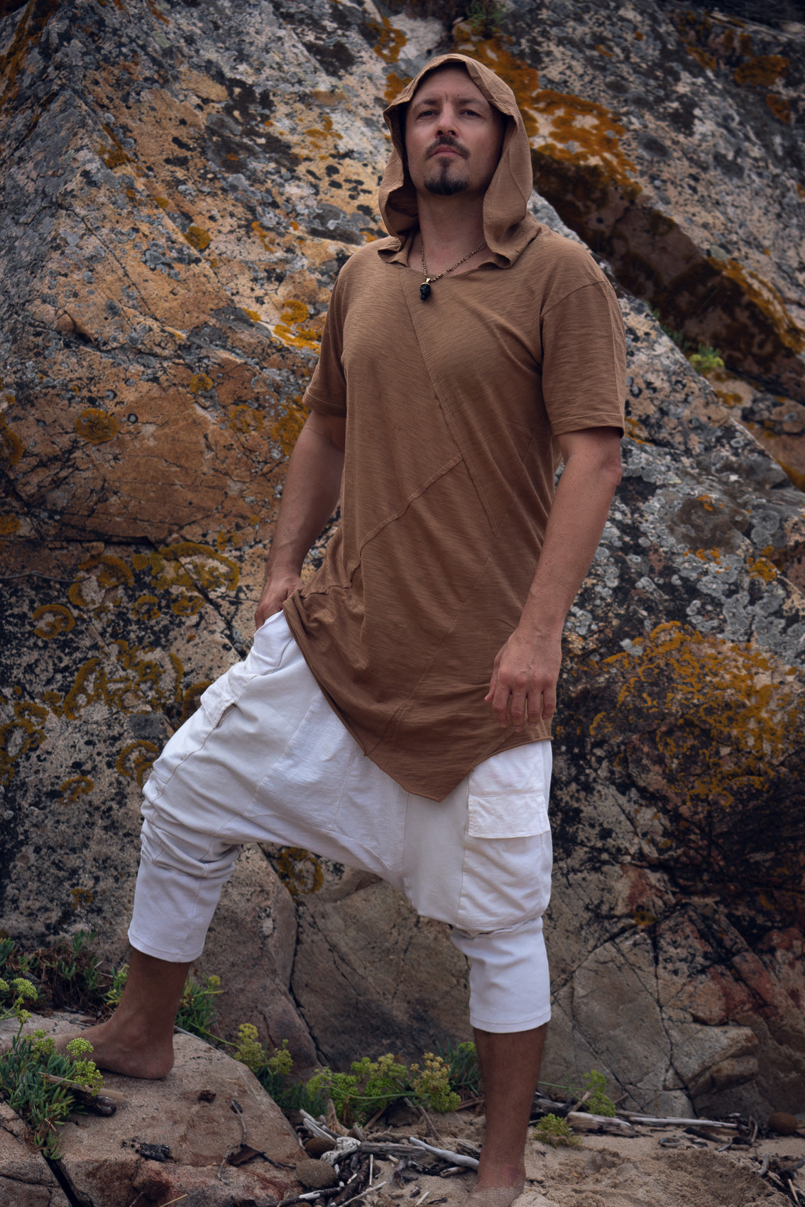 Hooded Jedi T-Shirt (Camel)