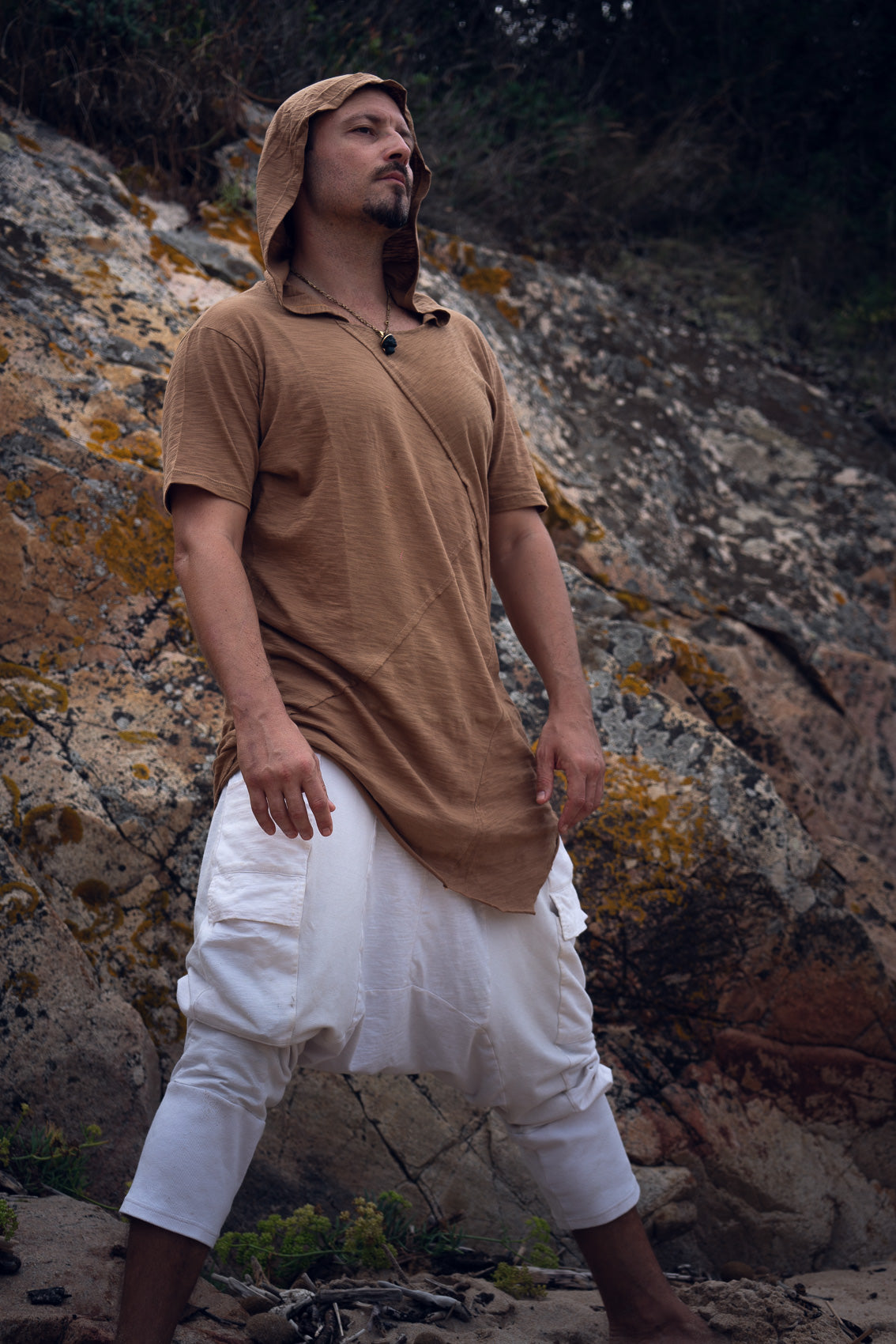 Hooded Jedi T-Shirt (Camel)