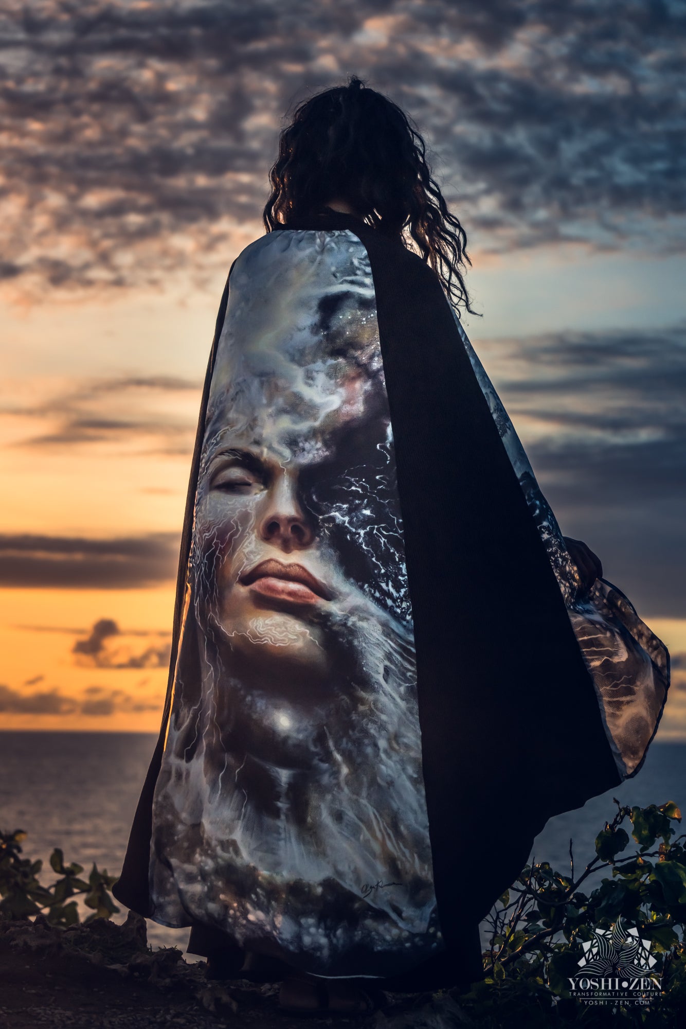 Dissolution of Ego Cape - Wearable Art - Olga Klimova