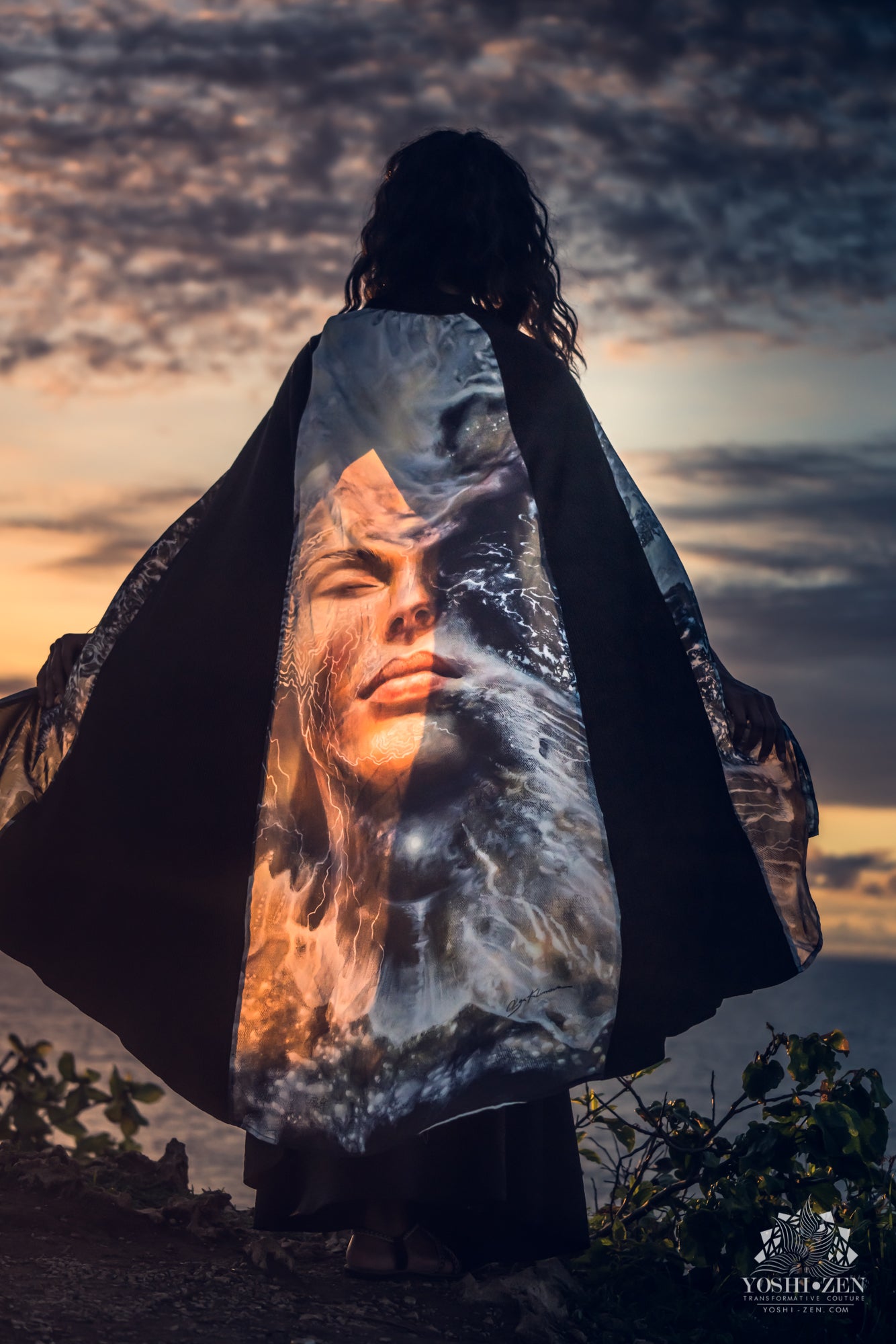 Dissolution of Ego Cape - Wearable Art - Olga Klimova