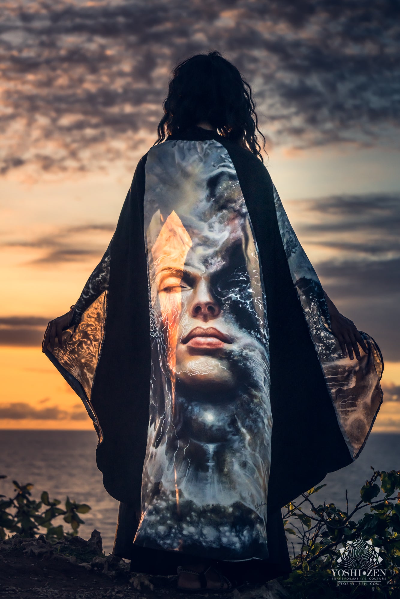 Dissolution of Ego Cape - Wearable Art - Olga Klimova