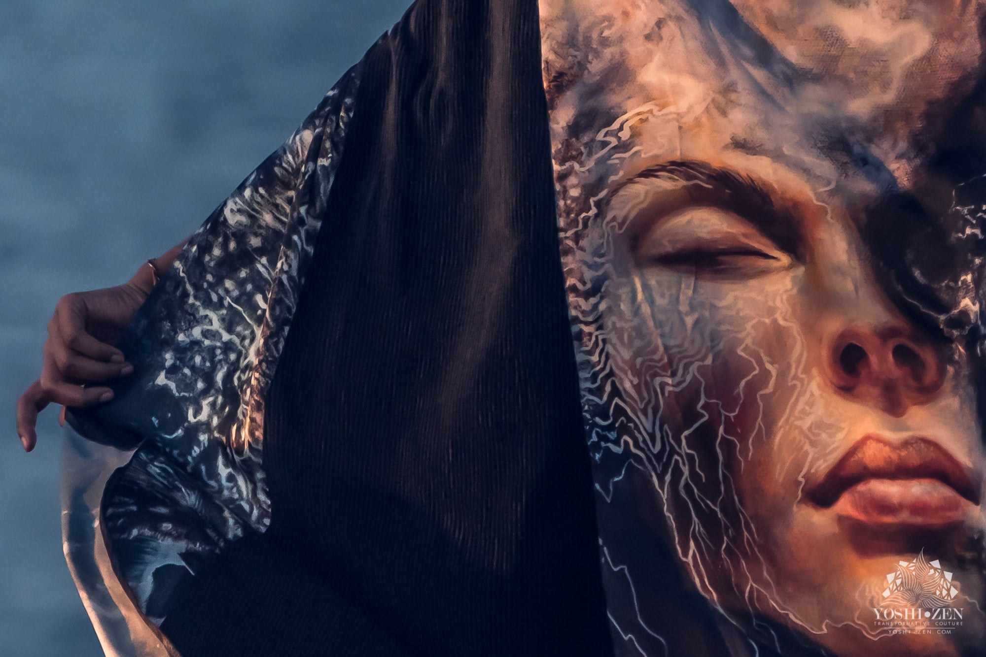 Dissolution of Ego Cape - Wearable Art - Olga Klimova