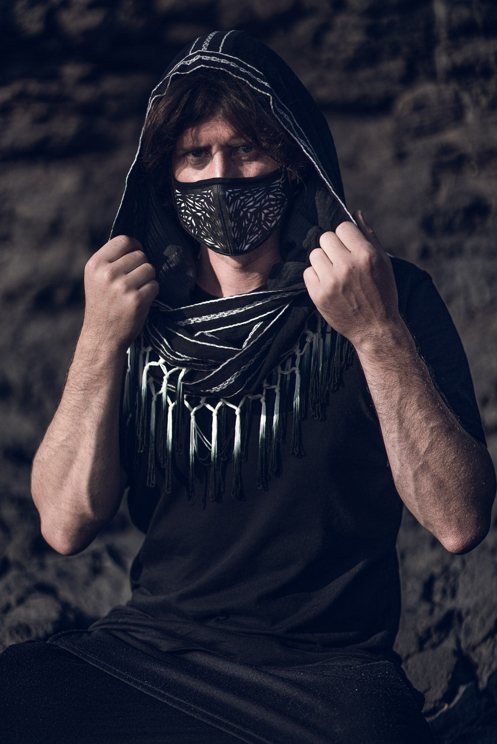 Galactic Glass Cactus Leather Mask