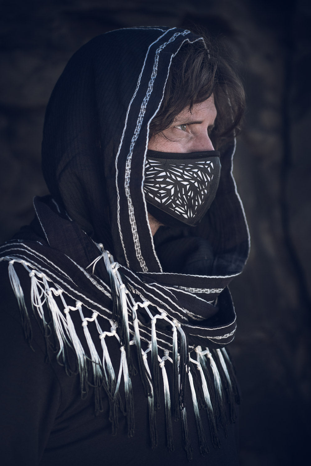 Galactic Glass Cactus Leather Mask