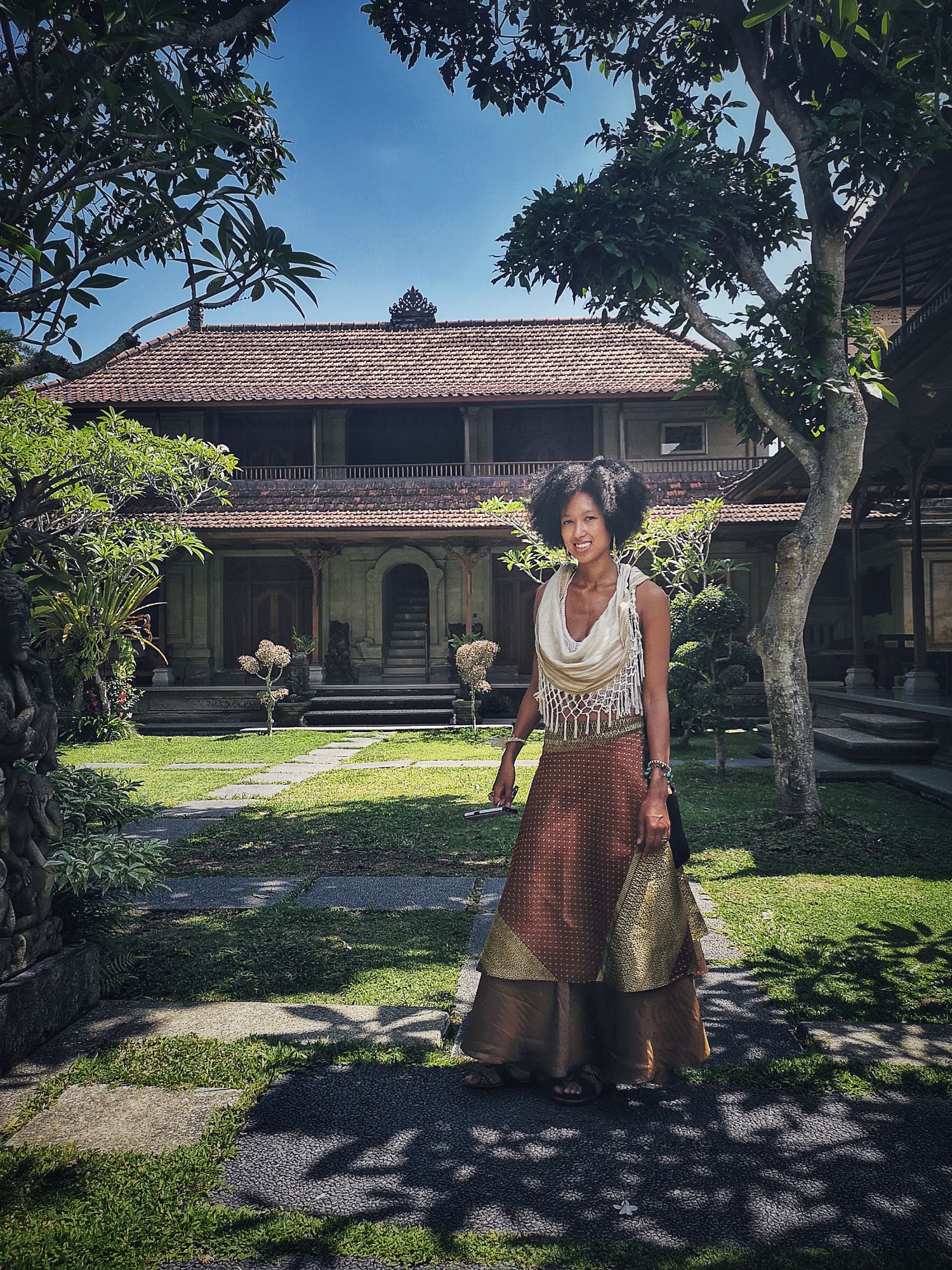 Samurai Wrap Skirt (Bronze/Gold)