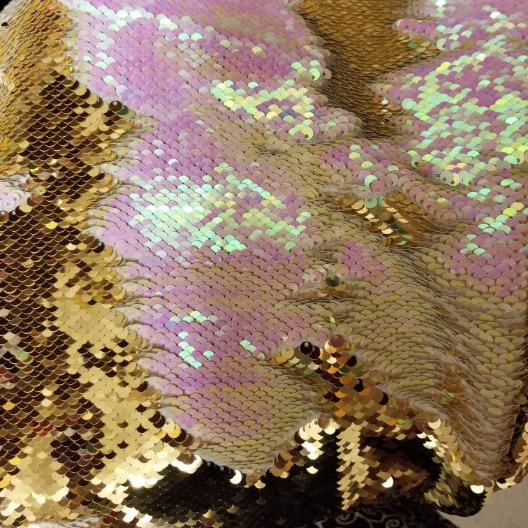 Custom Color Changing Sequin Fringe Hood