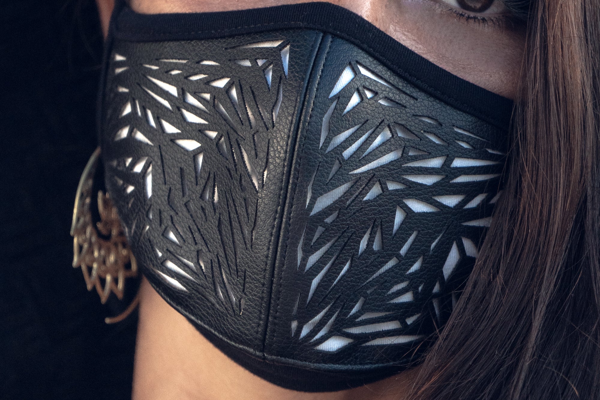 Galactic Glass Cactus Leather Mask