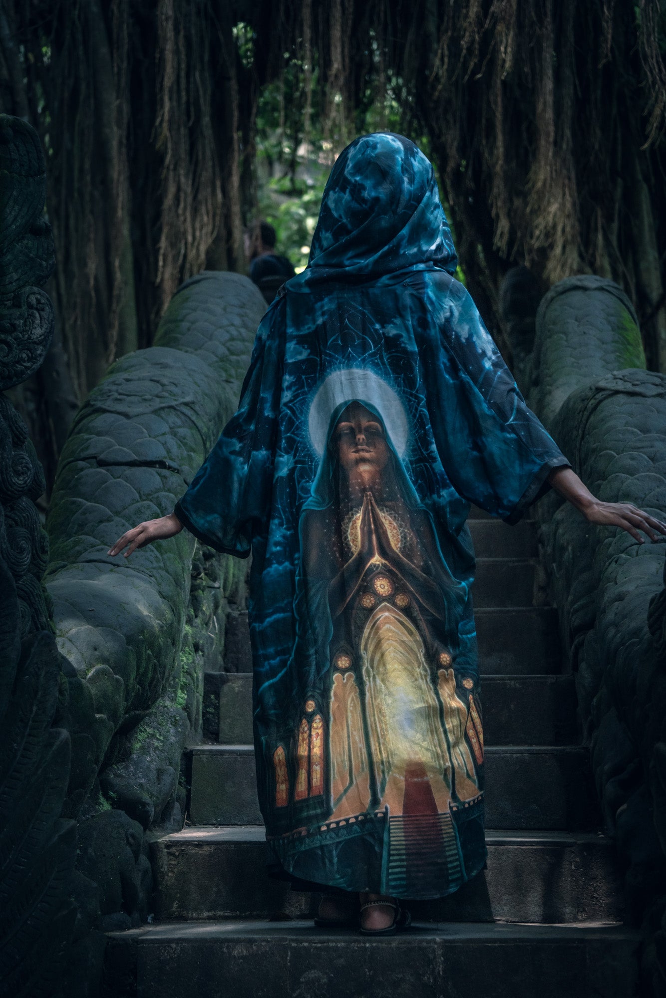 My Body, My Temple Hooded Kimono