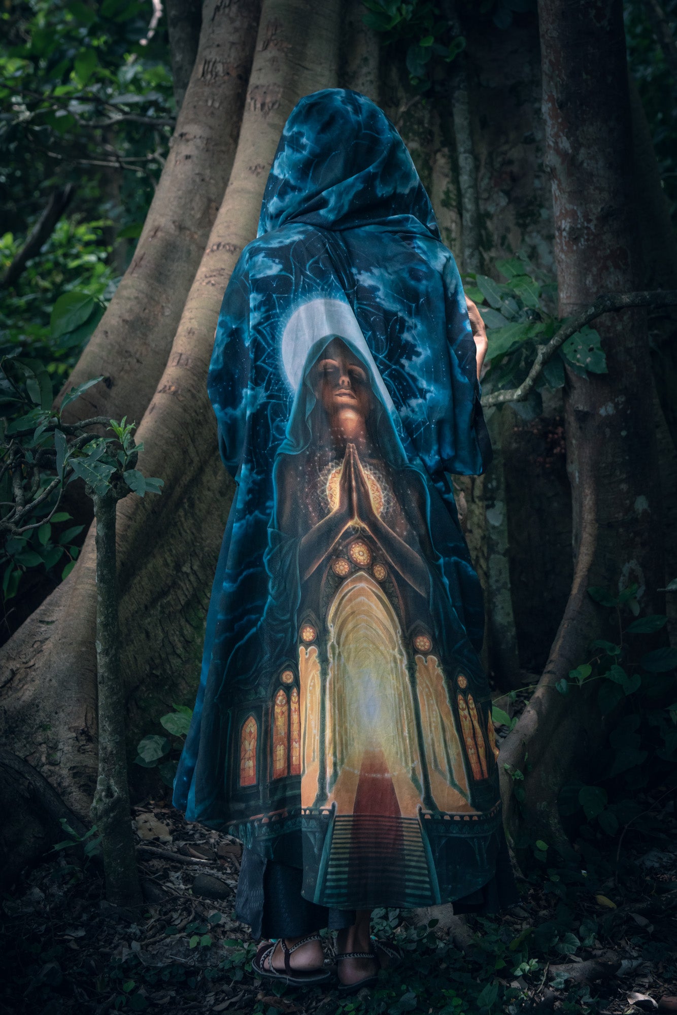 My Body, My Temple Hooded Kimono