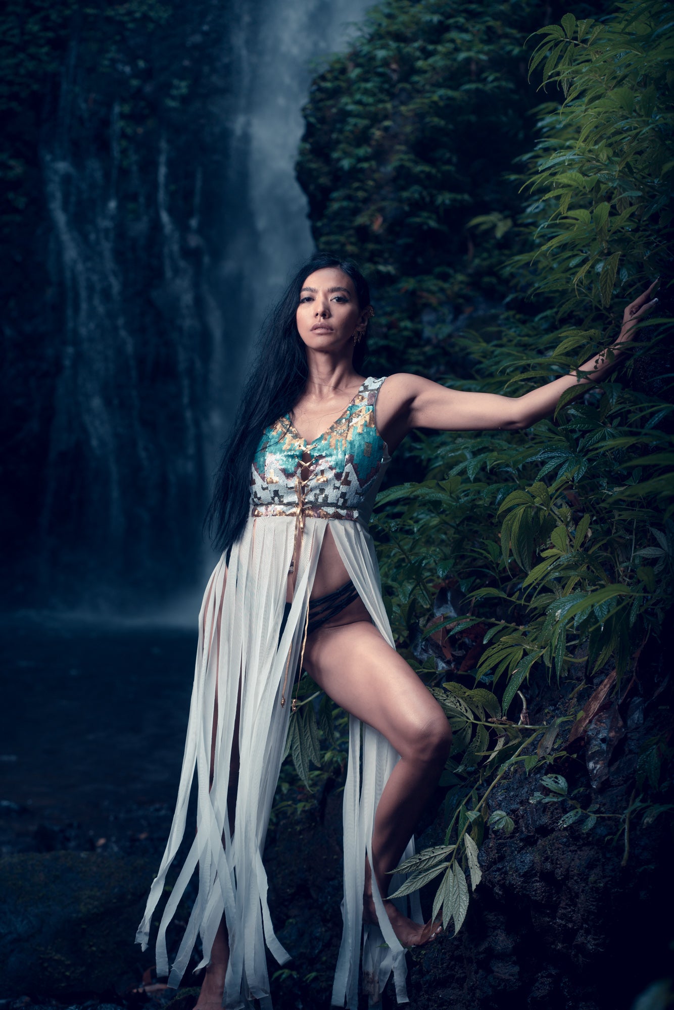 Kwan Yin Fringe Top