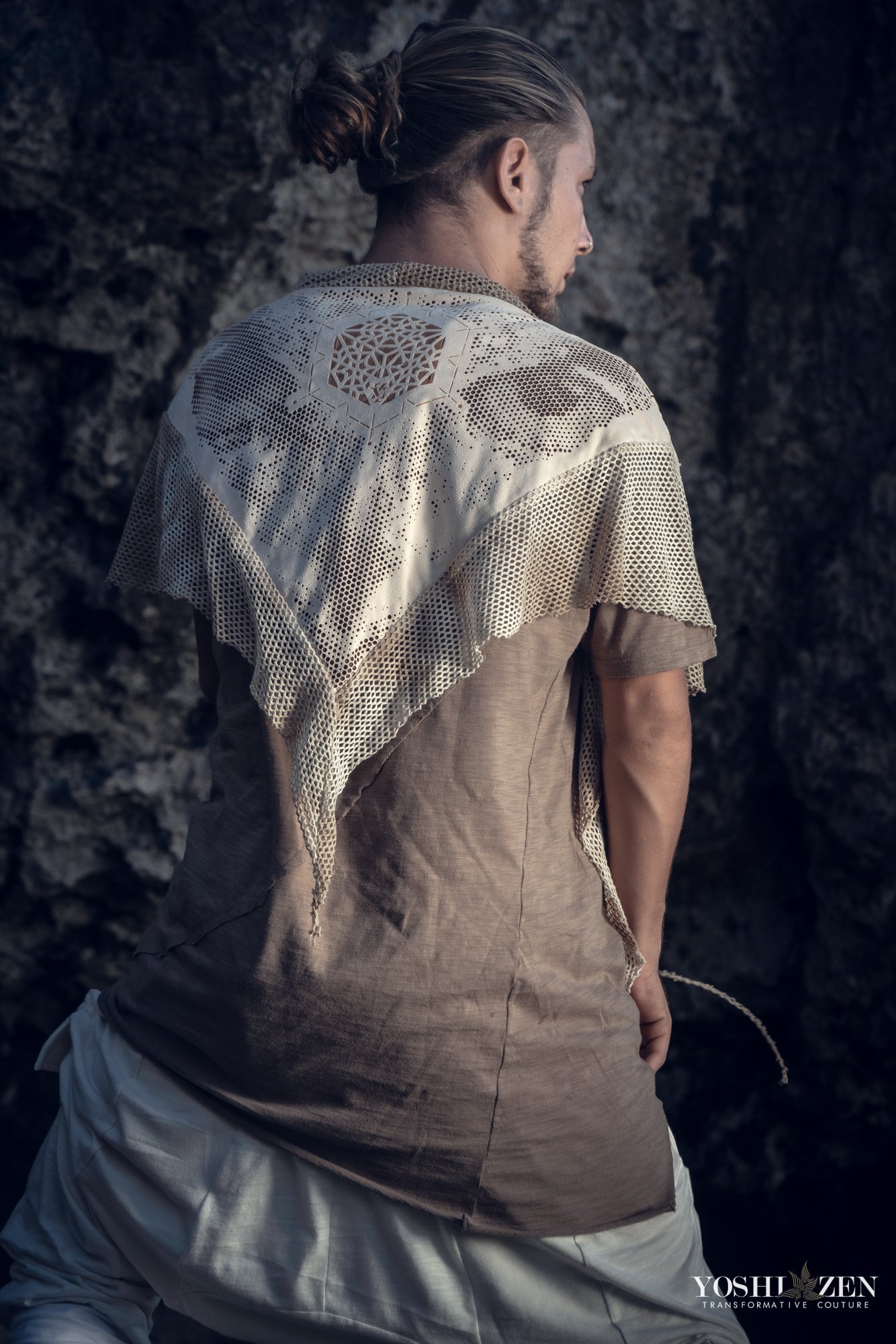 Cosmic Owl Shawl- Laser Cut Sacred Geometry