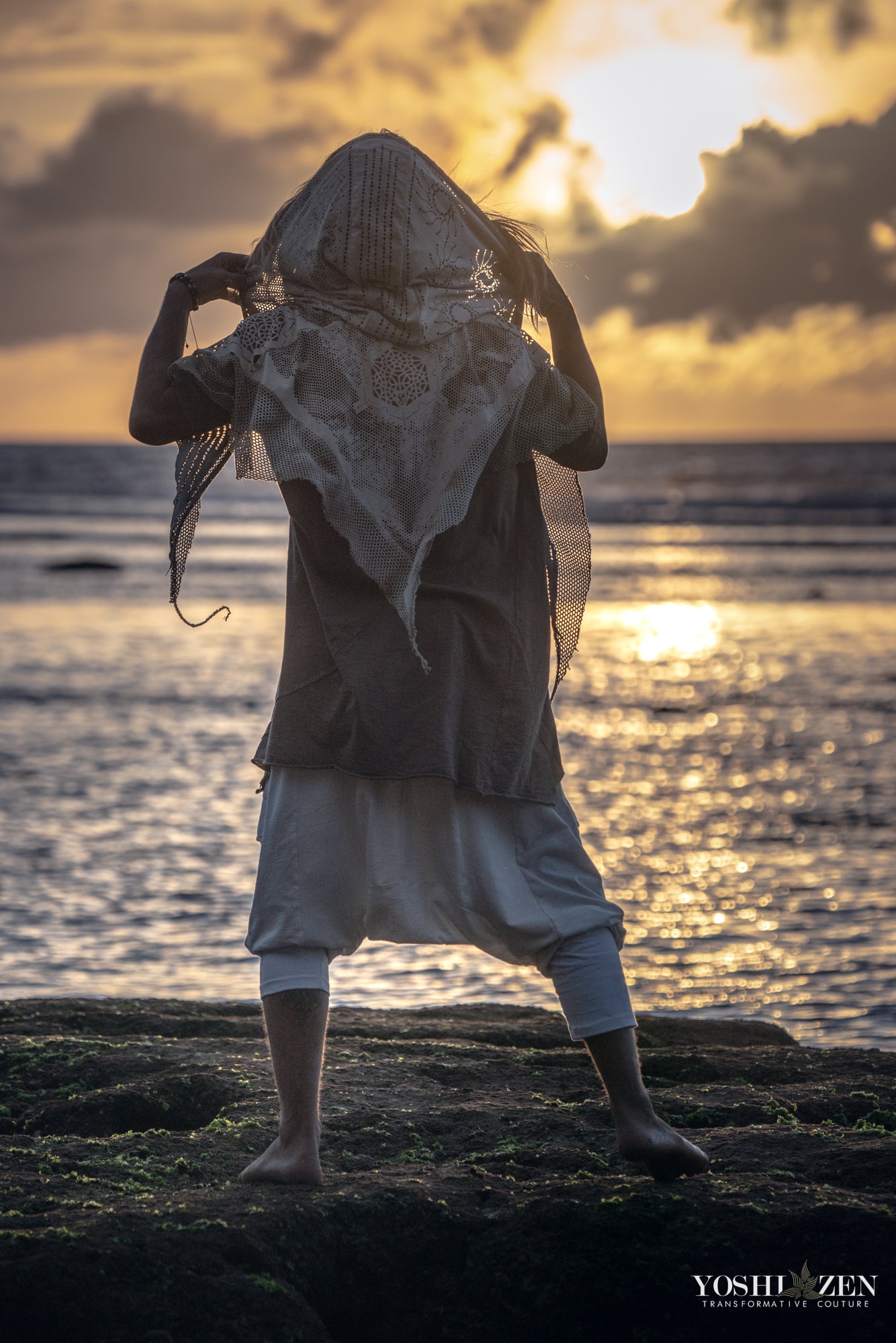 Cosmic Owl Shawl- Laser Cut Sacred Geometry